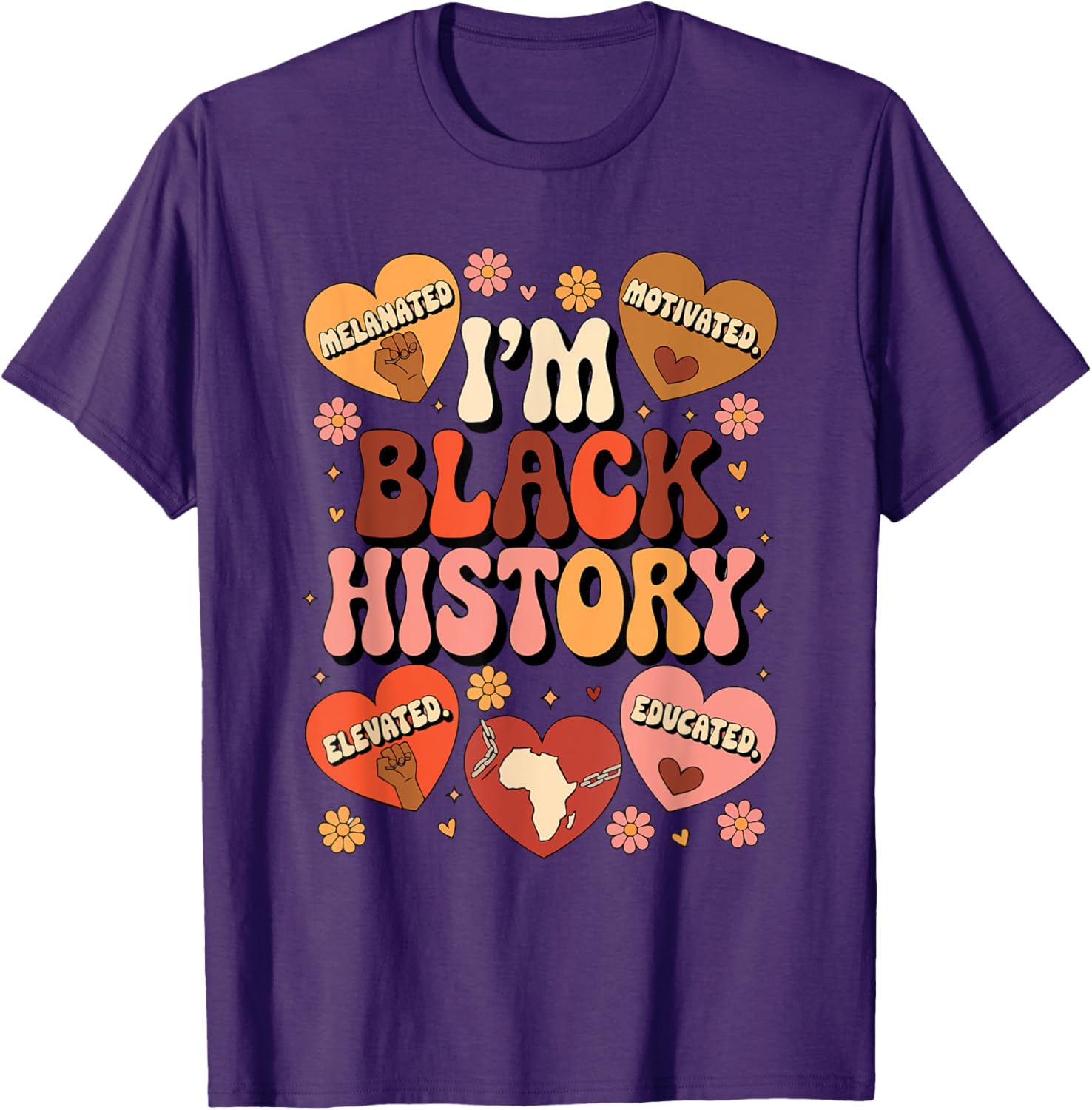 Black History Pride Afro Motivation T-Shirt for Empowered Style - 11
