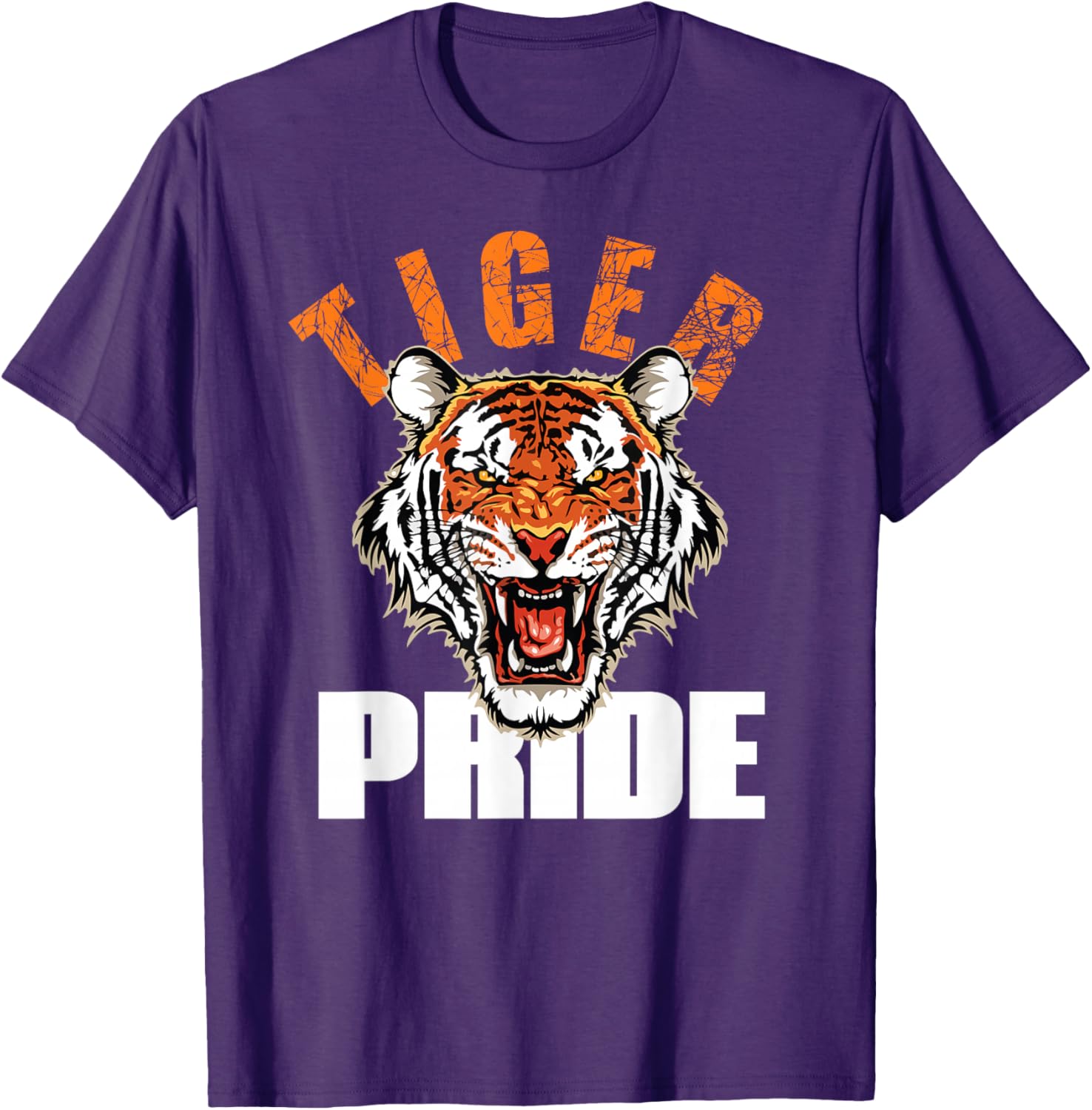 Retro Vintage Tiger Pride Mascot T-Shirt for School Sports Team Fans - 7