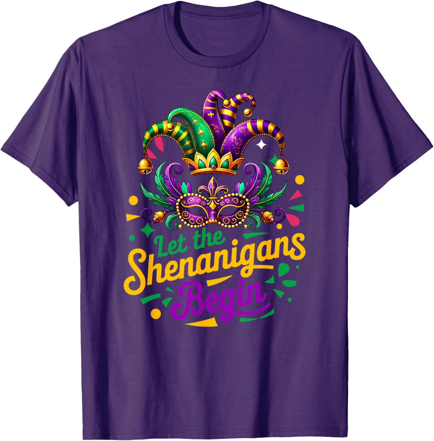 Mardi Gras Shenanigans T-Shirt for Men, Women, and Kids - 4