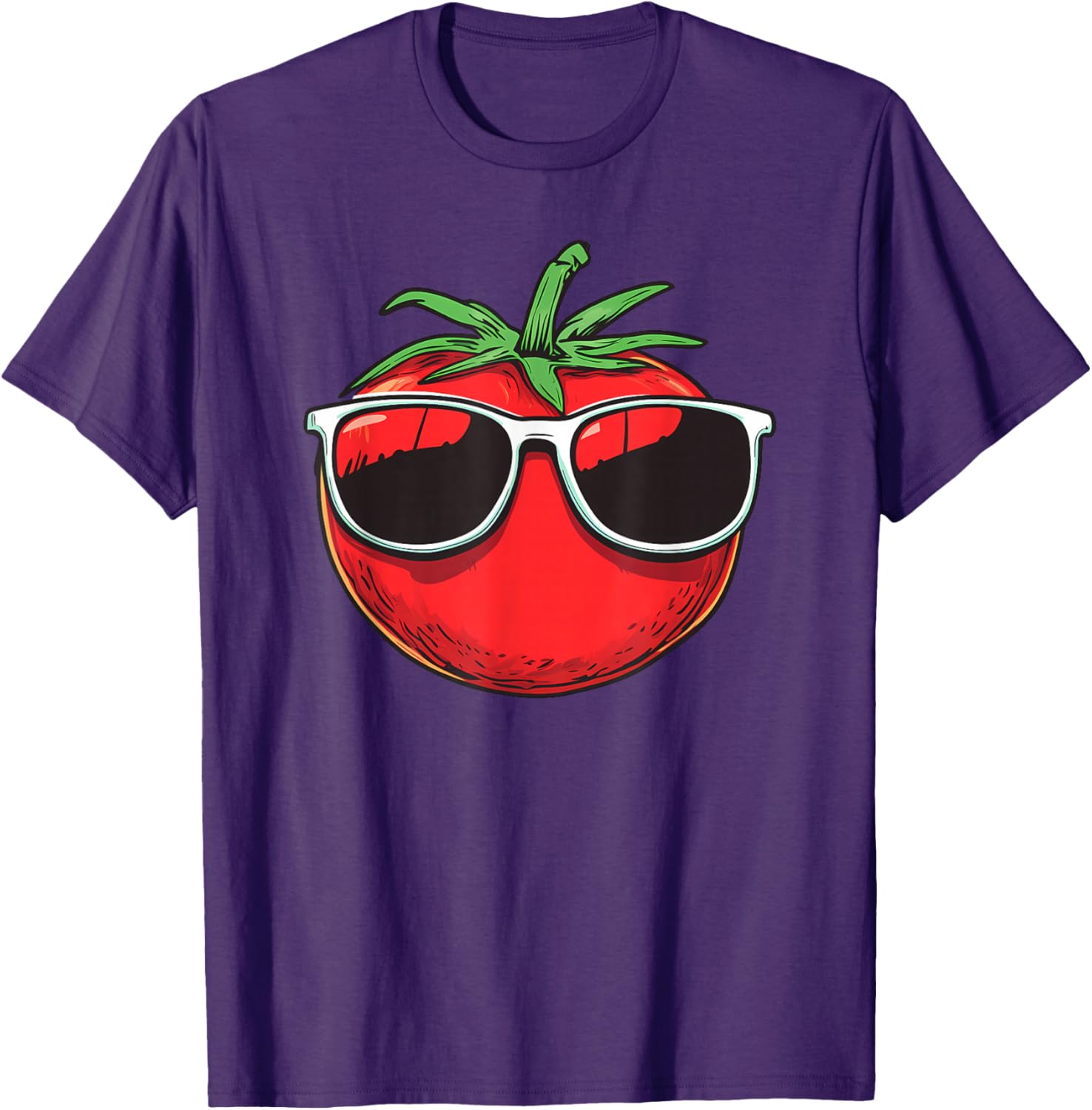 Funny Tomato Sunglasses T-Shirt for Cool Summer Style and Fun Fashion - 1