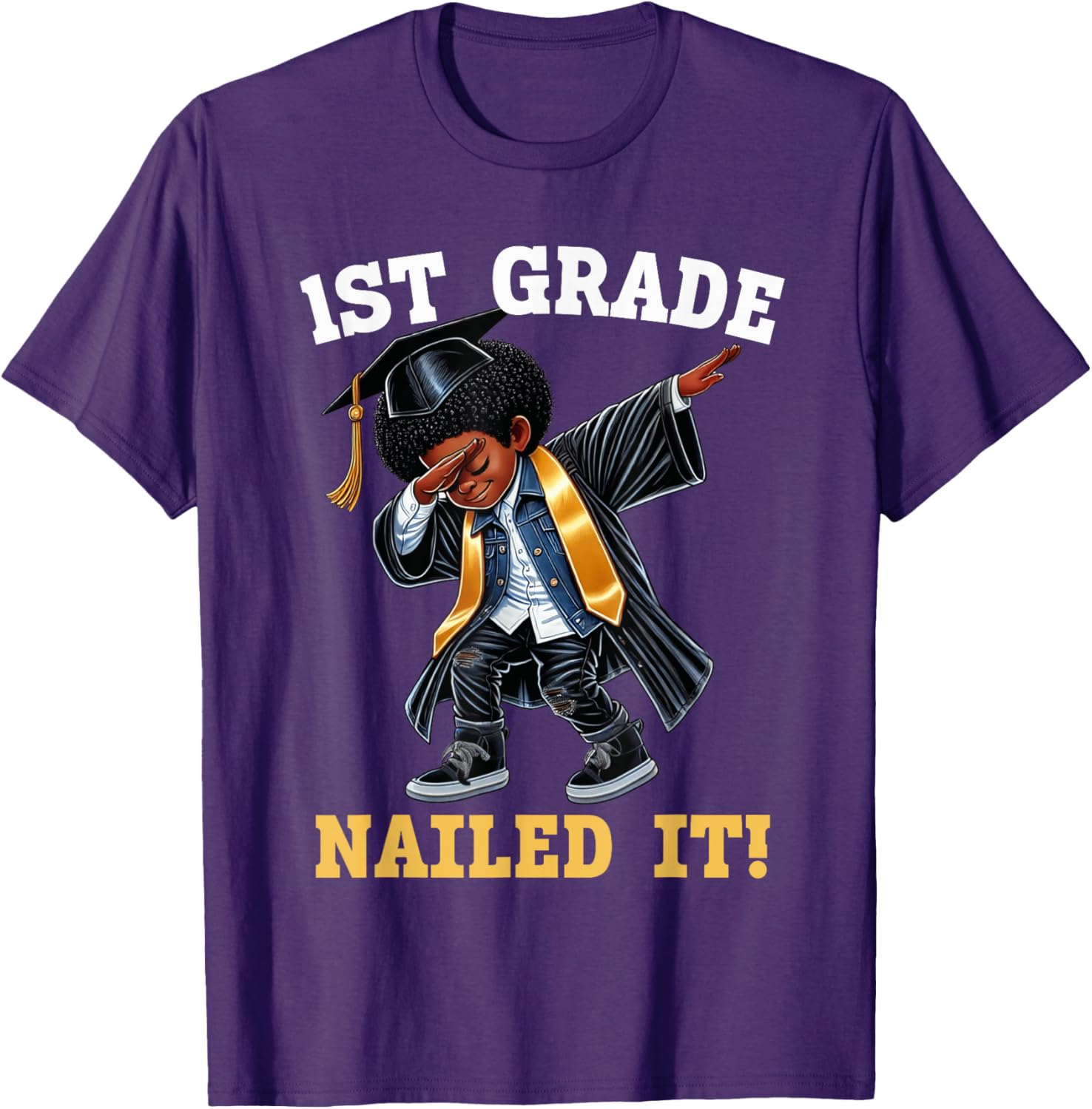 Dabbing Graduation Boys 1st Grade T-Shirt Class of 2025 Fun Apparel - 7