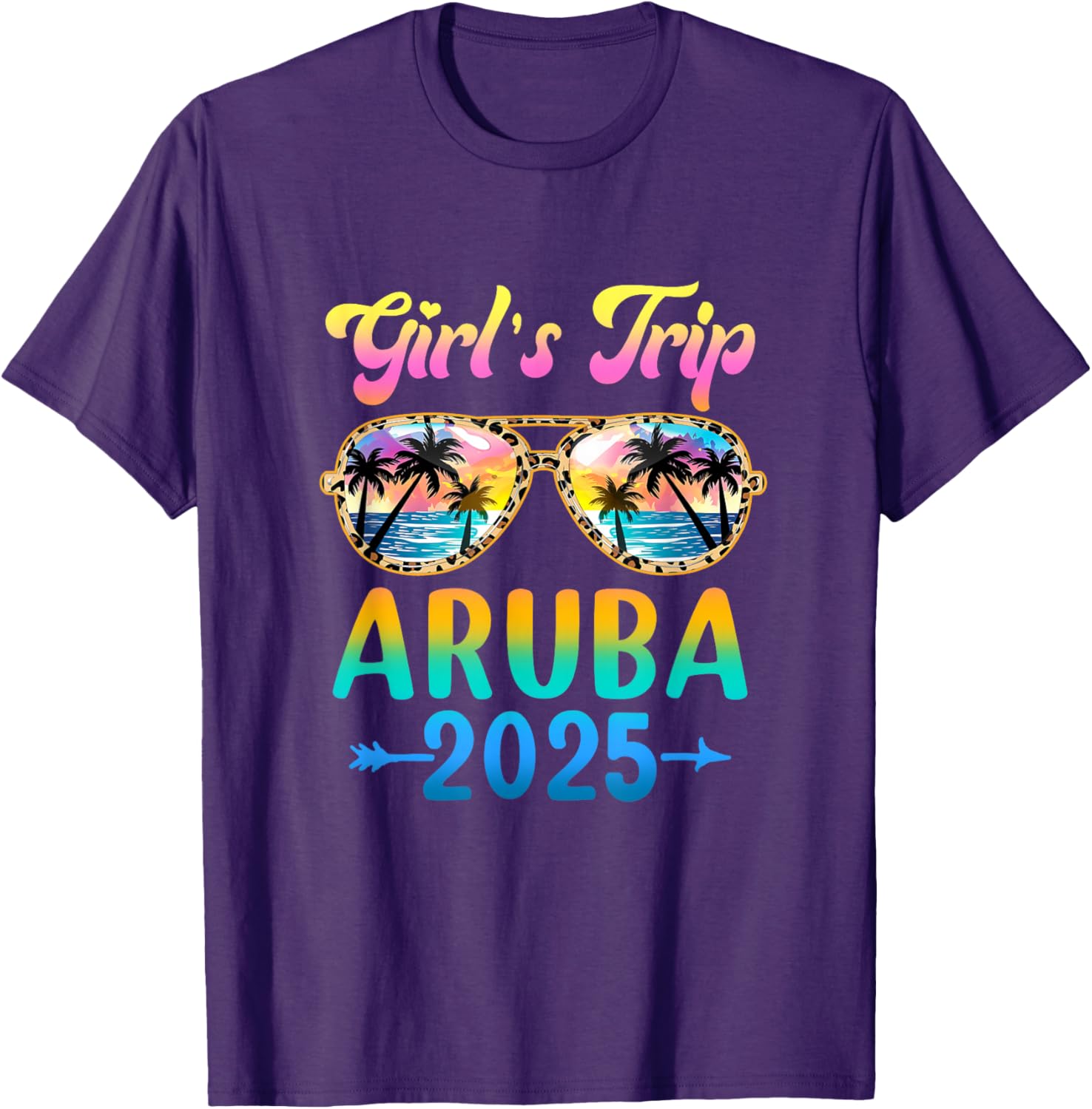 Girls Trip Aruba Summer Vacation Sunglasses T-Shirt for Fun Adventures - 3