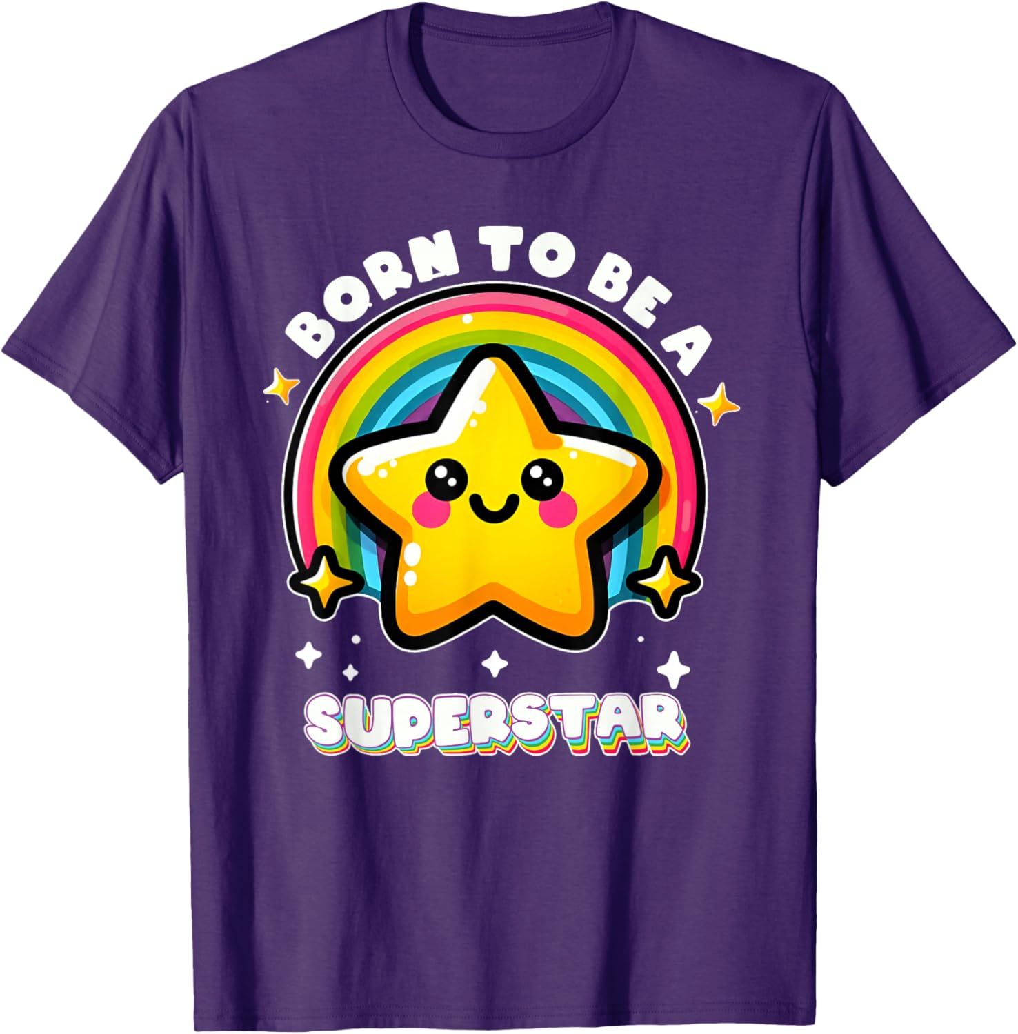 Funny Rainbow Kawaii Star Kids T-Shirt I'm Going To Be A Superstar - 21