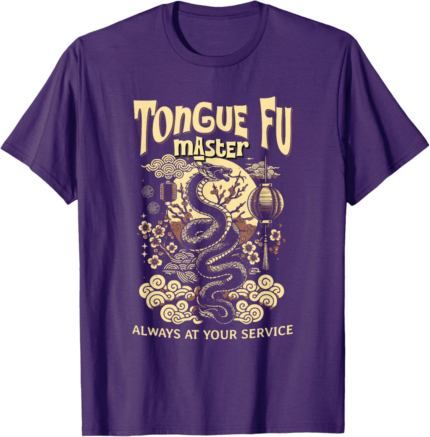 Tongue Fu Master Funny Sarcastic NSFW T-Shirt for Adults - 9