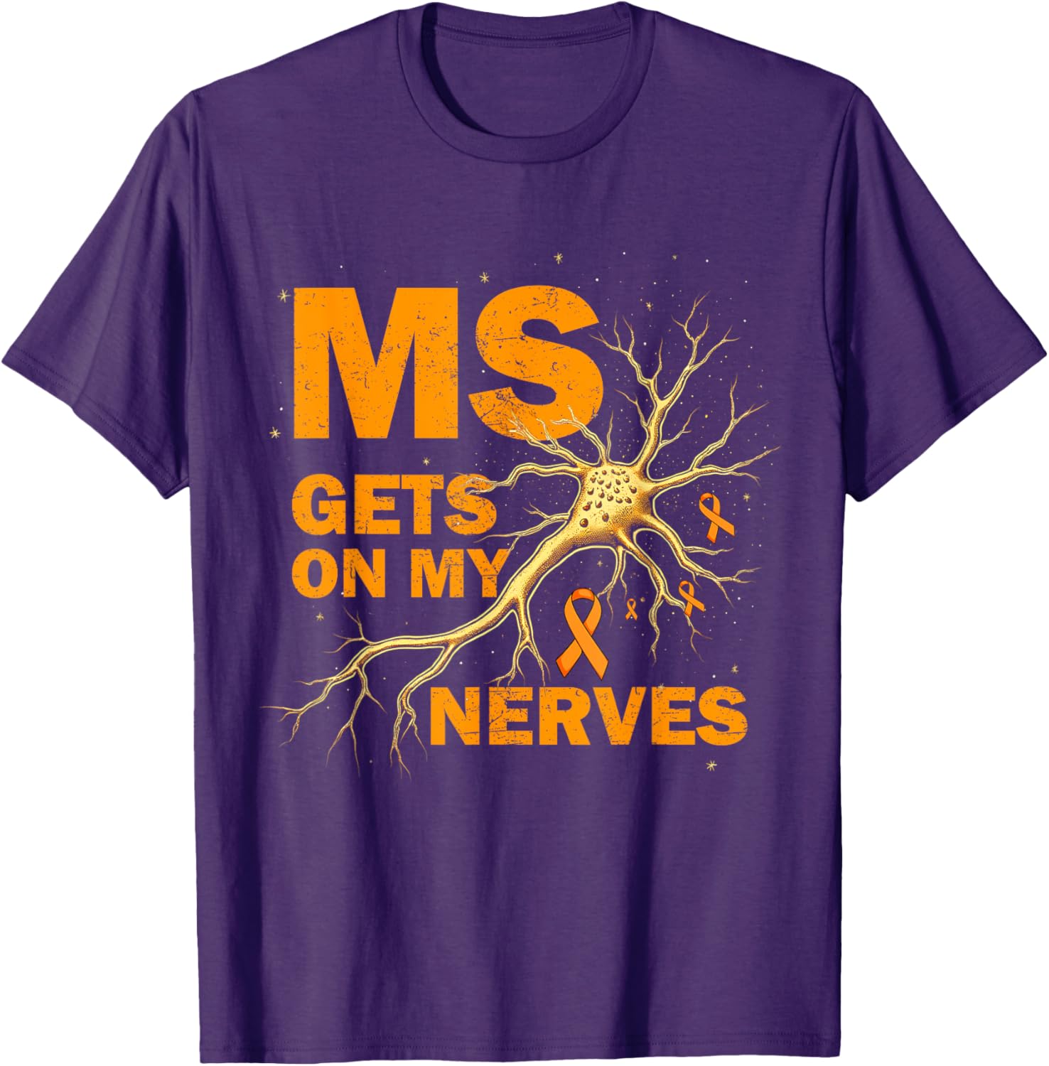 MS Awareness T-Shirt for Multiple Sclerosis Support - Cute & Comfy Design - 12
