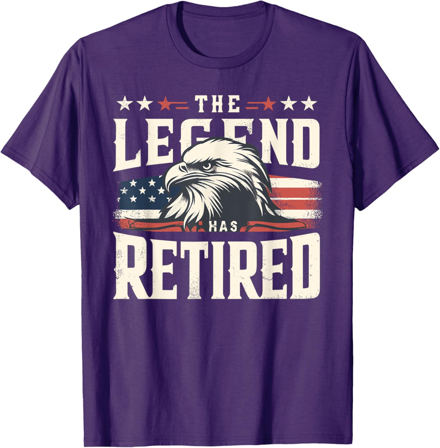 Retirement Eagle American Flag T-Shirt for Proud Veterans and Patriots - 19