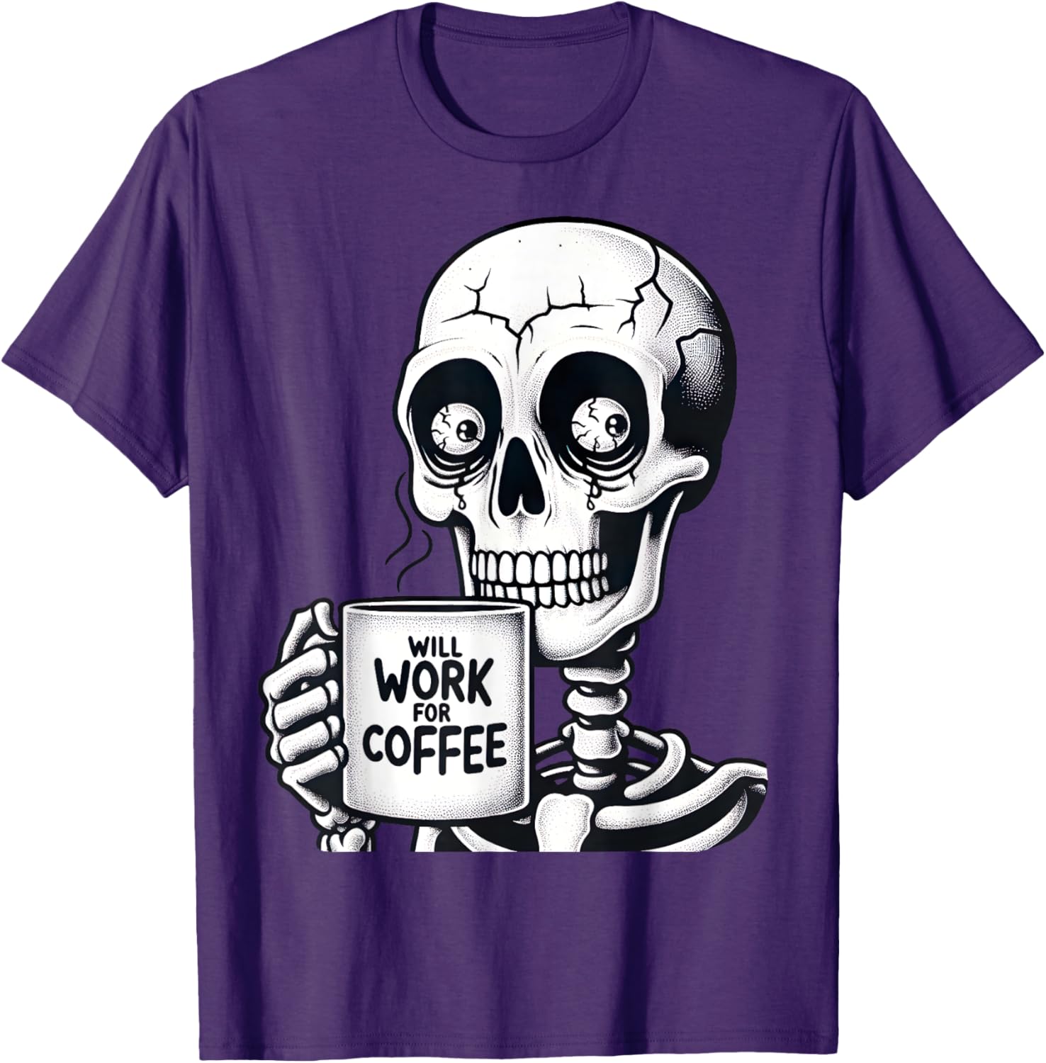 Funny Skeleton Coffee Lover T-Shirt - Perfect Gift for Caffeine Fans - 20