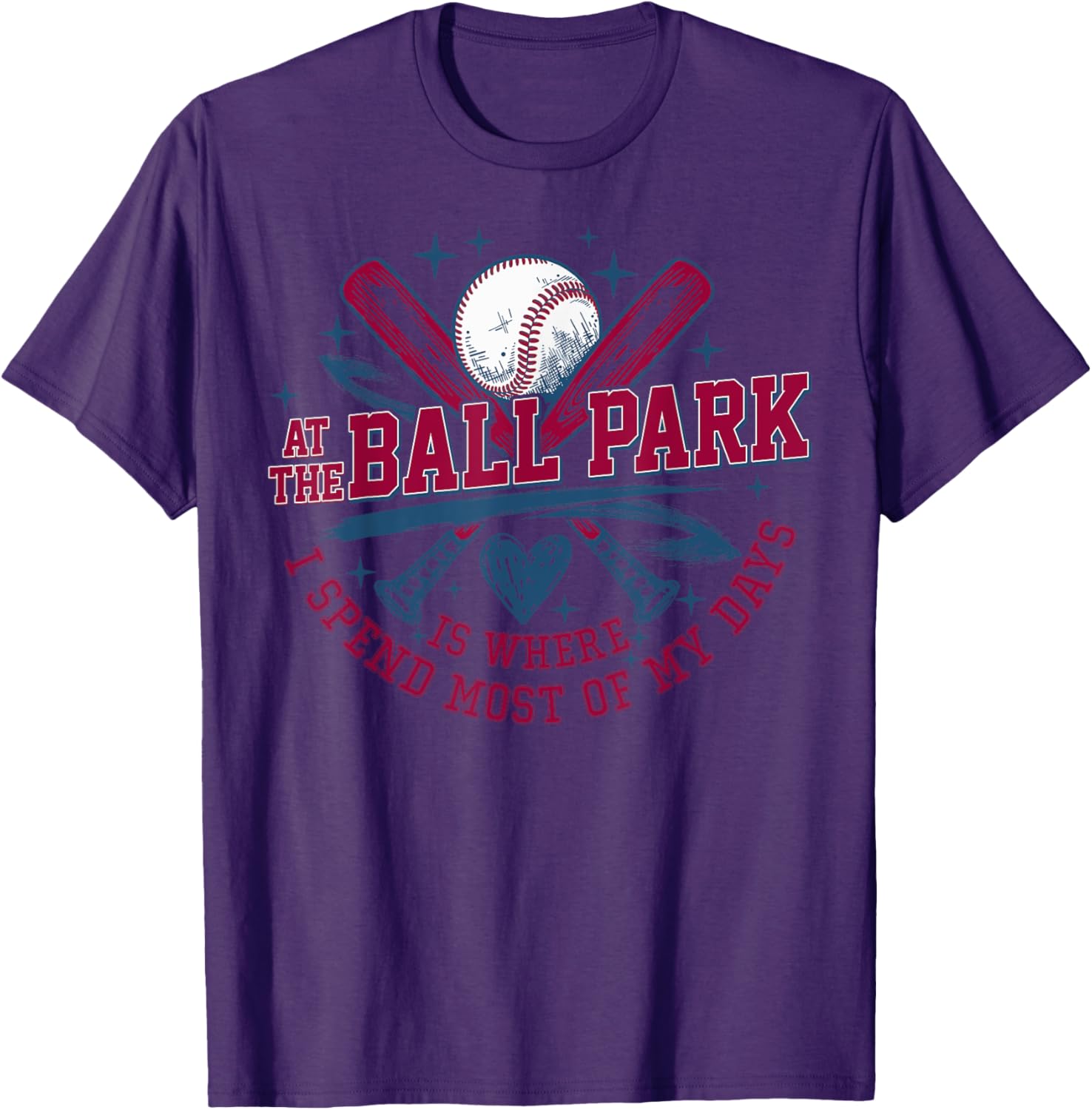 At the Ballpark T-Shirt for Sports Lovers – Perfect Game Day Apparel - 9