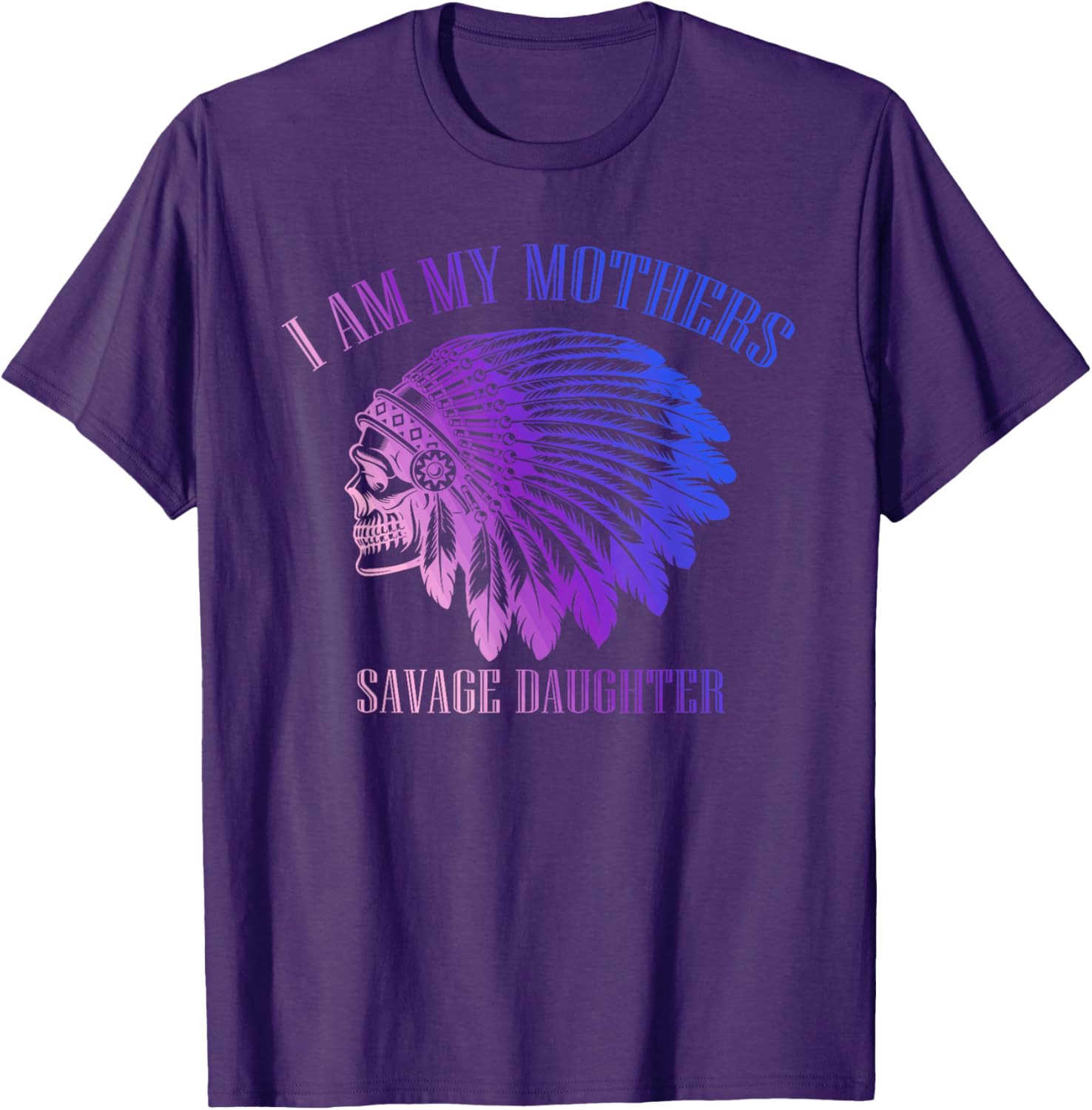 Savage Daughter Apache Skull T-Shirt for Bold Mother-Daughter Style - 8
