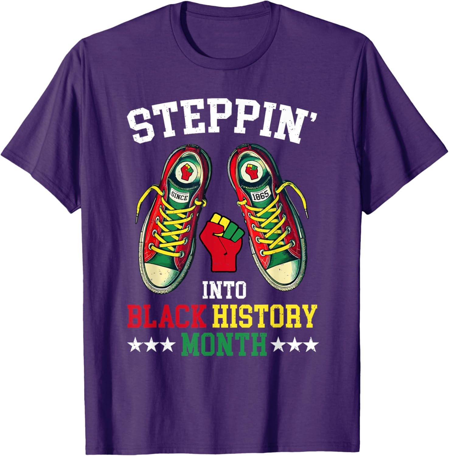 Empower Your Style with Steppin Into Black History Month T-Shirt - 7