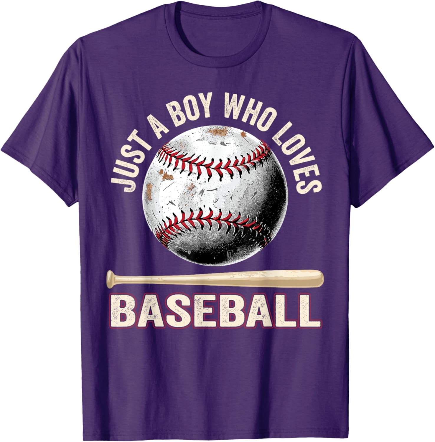 Funny Just A Boy Who Loves Baseball T-Shirt for Fans and Players - 2