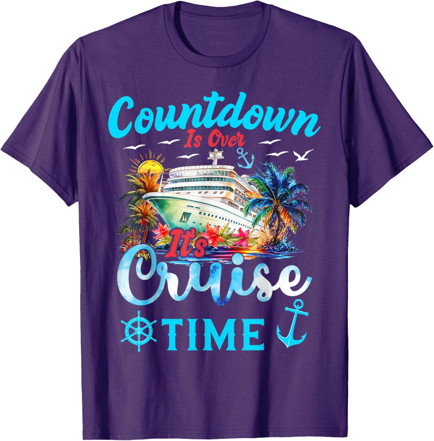 Cruise Time T-Shirt for Men and Women - Fun Countdown Graphic Tee - 10