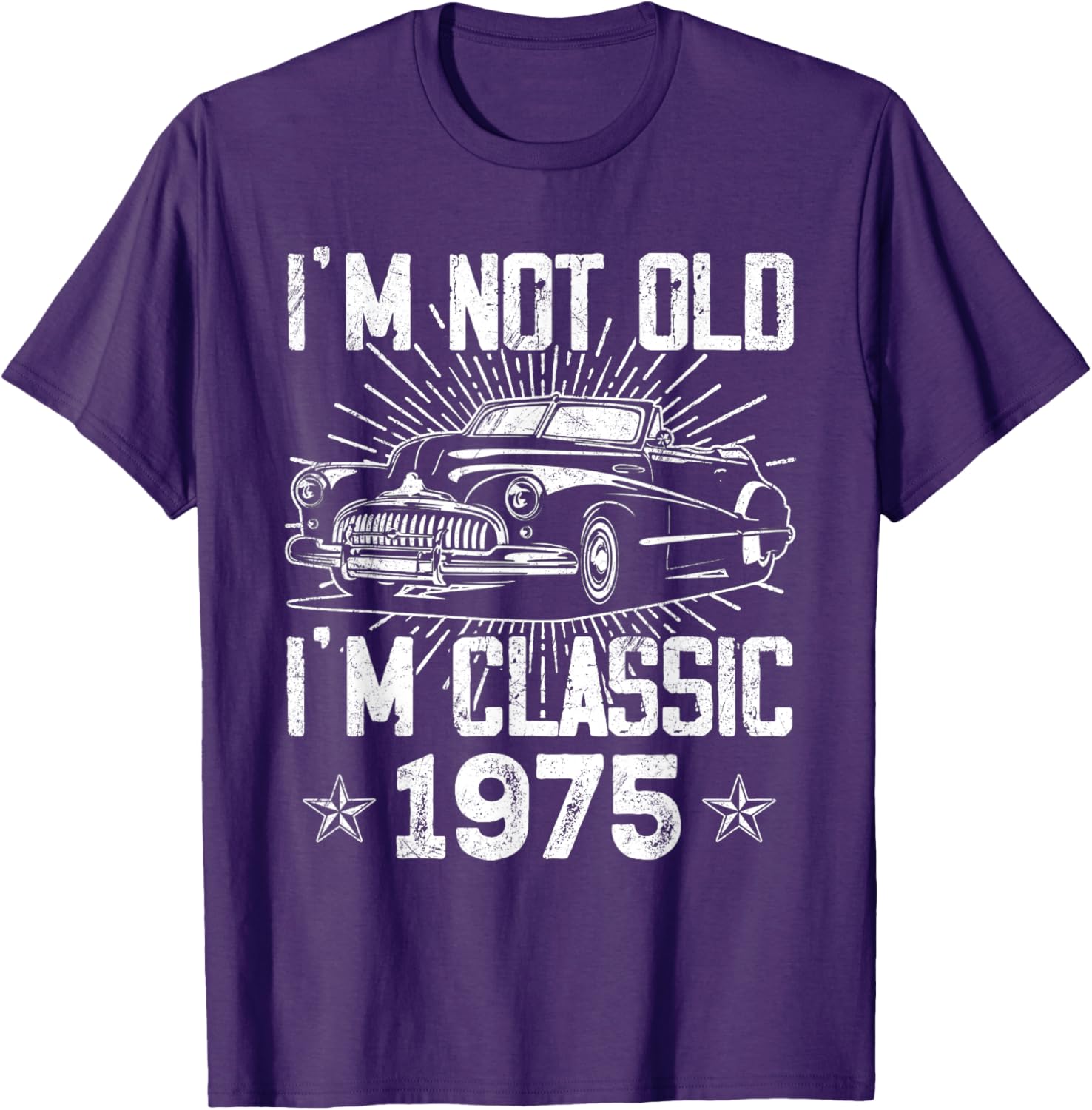 Vintage 1975 Classic Car T-Shirt for 50th Birthday Gifts for Men - 19