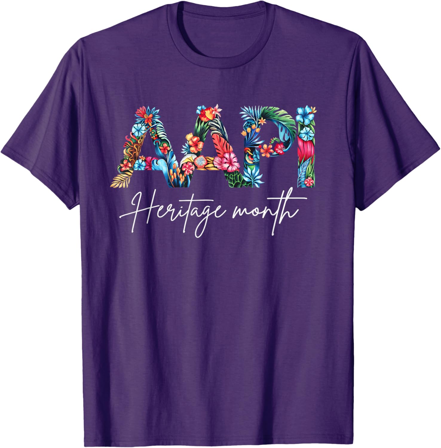 Elegant Floral Design T-Shirt for AAPI Heritage Month - Girls & Women - 9