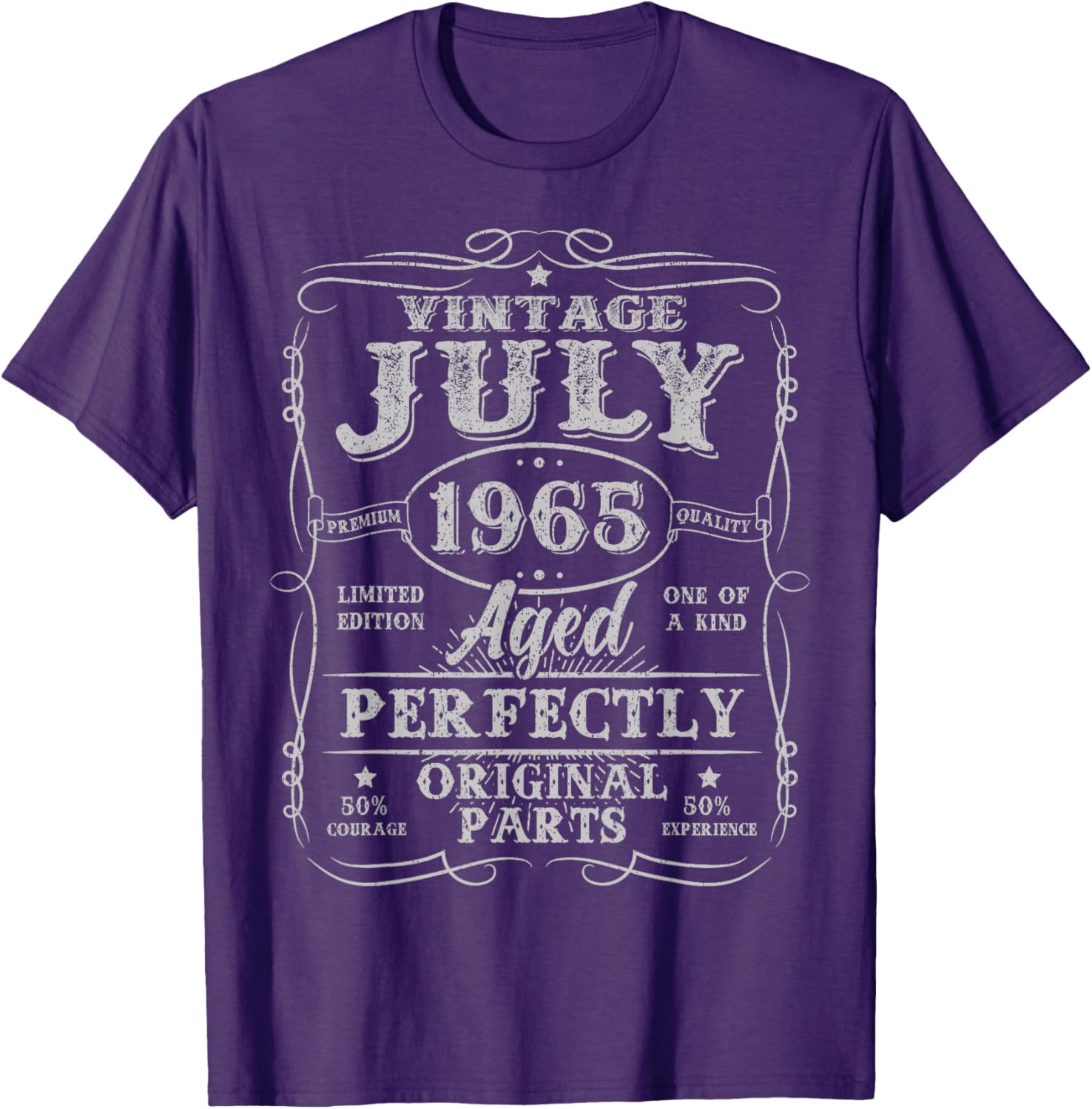 Vintage 1965 Retro 60th Birthday T-Shirt for Men and Women - 8
