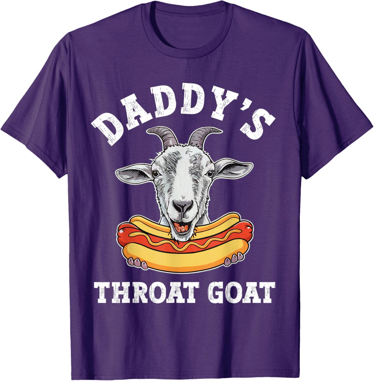 Funny Daddy's Throat Goat Meme T-Shirt for Adult Humor Lovers - 10