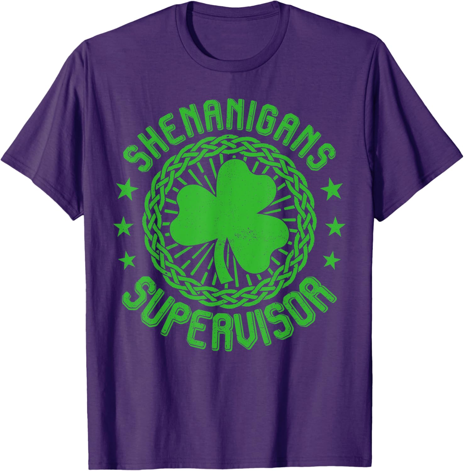 Shenanigans Supervisor Shamrock St Patricks Day T-Shirt for Fun Celebrations - 10