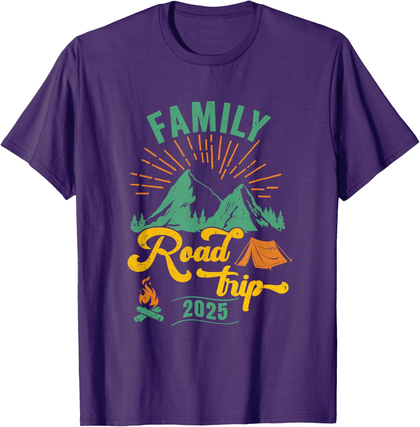 Family Road Trip Camping T-Shirt 2025 Adventure Vacation Gear - 9