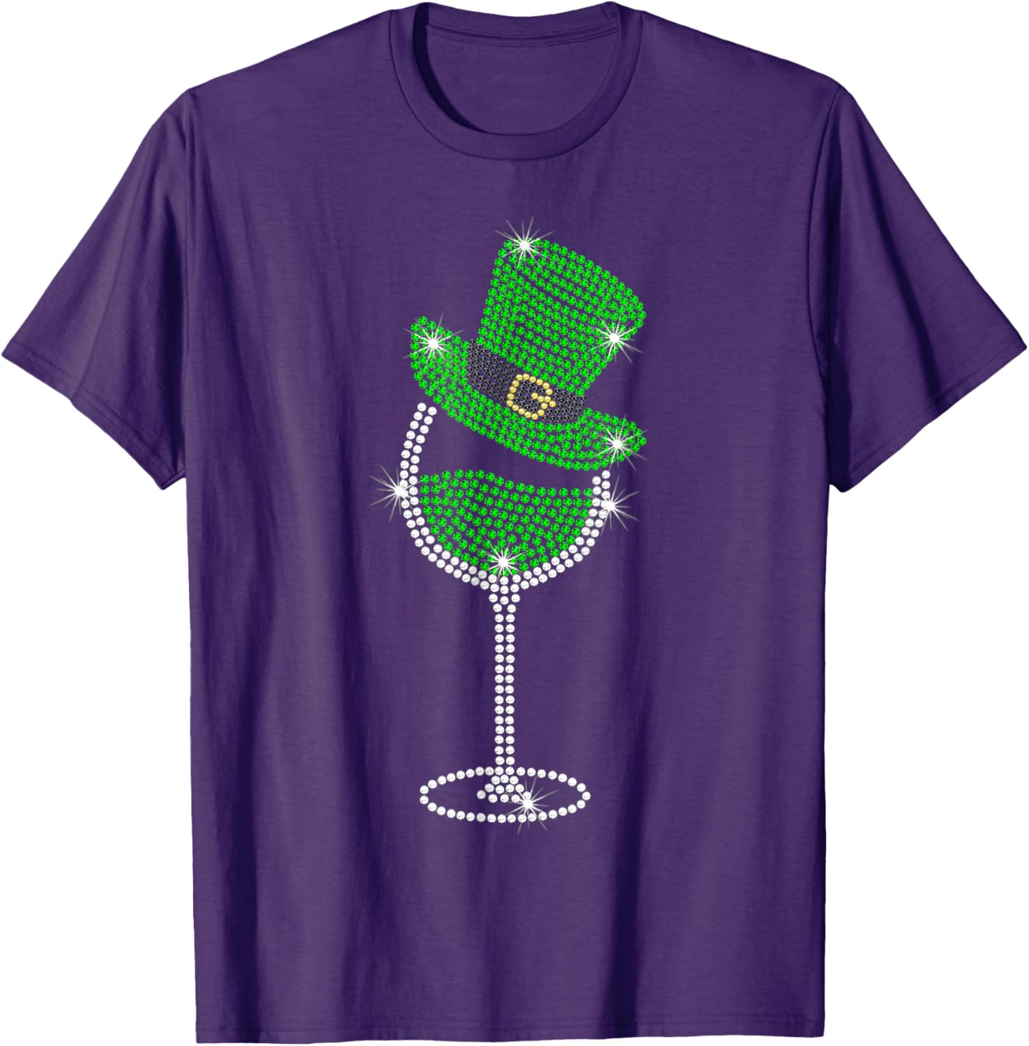 St Patrick's Day Shamrock Wine T-Shirt for Men and Women Celebrate in Style - 12