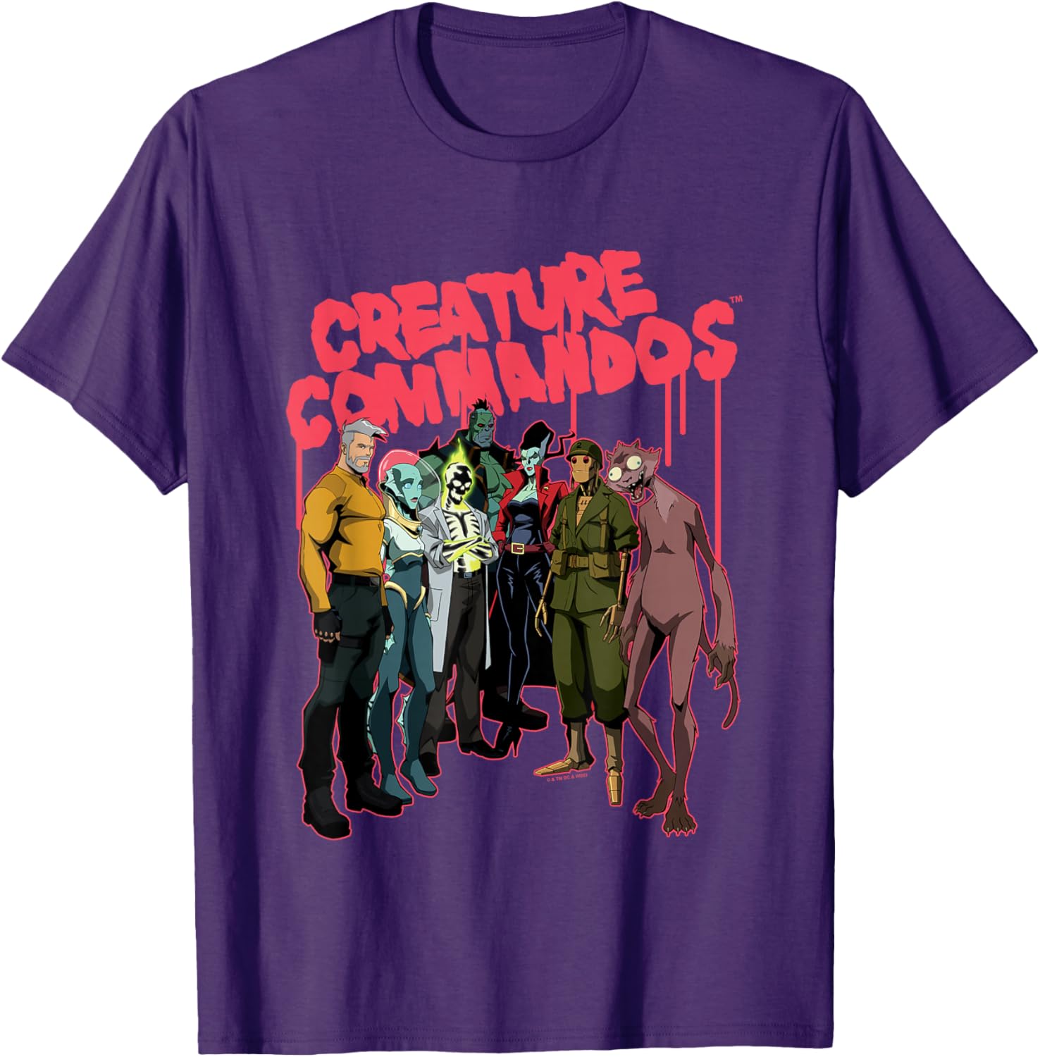 Creature Commandos Task Force M Group Shot T-Shirt for Fans and Collectors - 4
