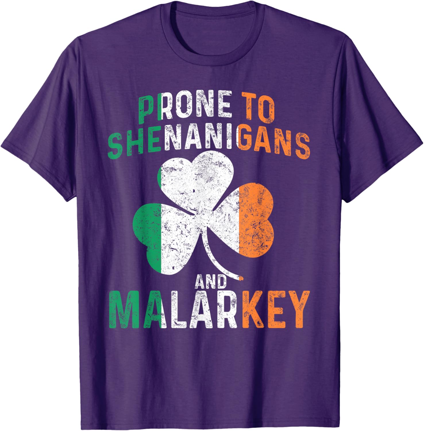 Funny St Patricks Day Boys T-Shirt Prone To Shenanigans And Malarkey - 24