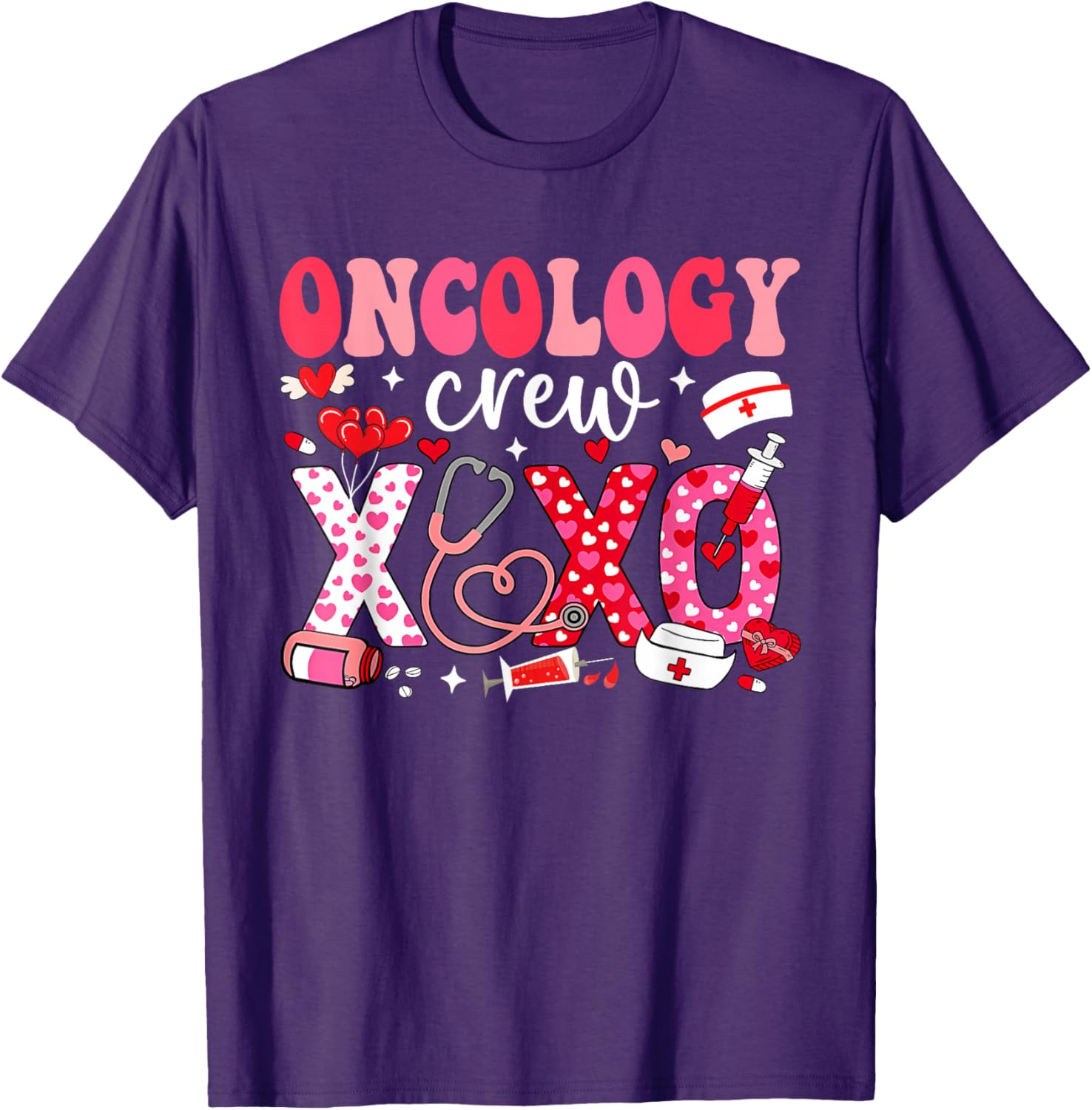 Oncology Nurse Valentines Day T-Shirt for Caring Healthcare Heroes - 12