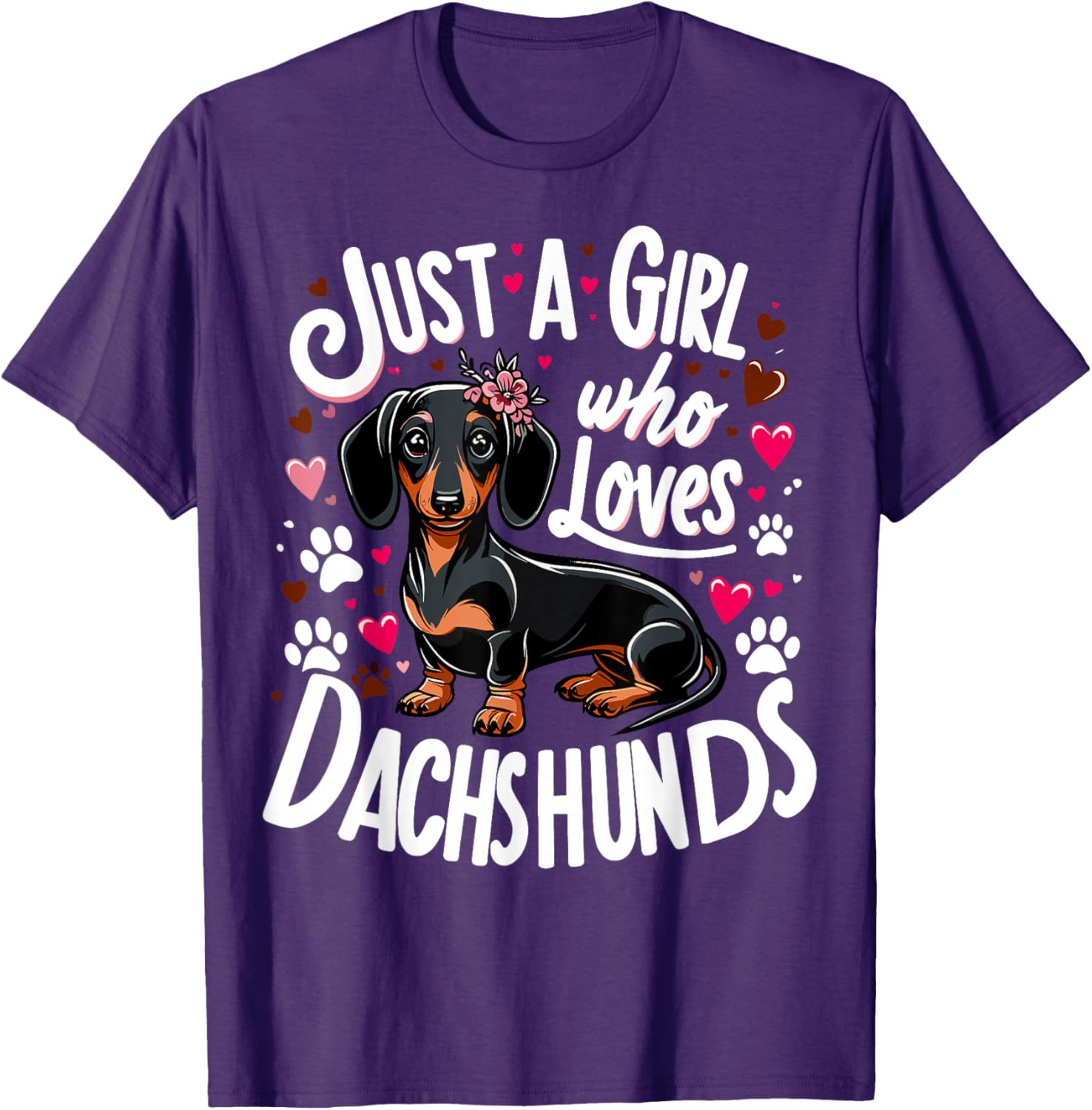 Dachshund Lover T-Shirt for Girls – Perfect Gift for Dog Moms - 6