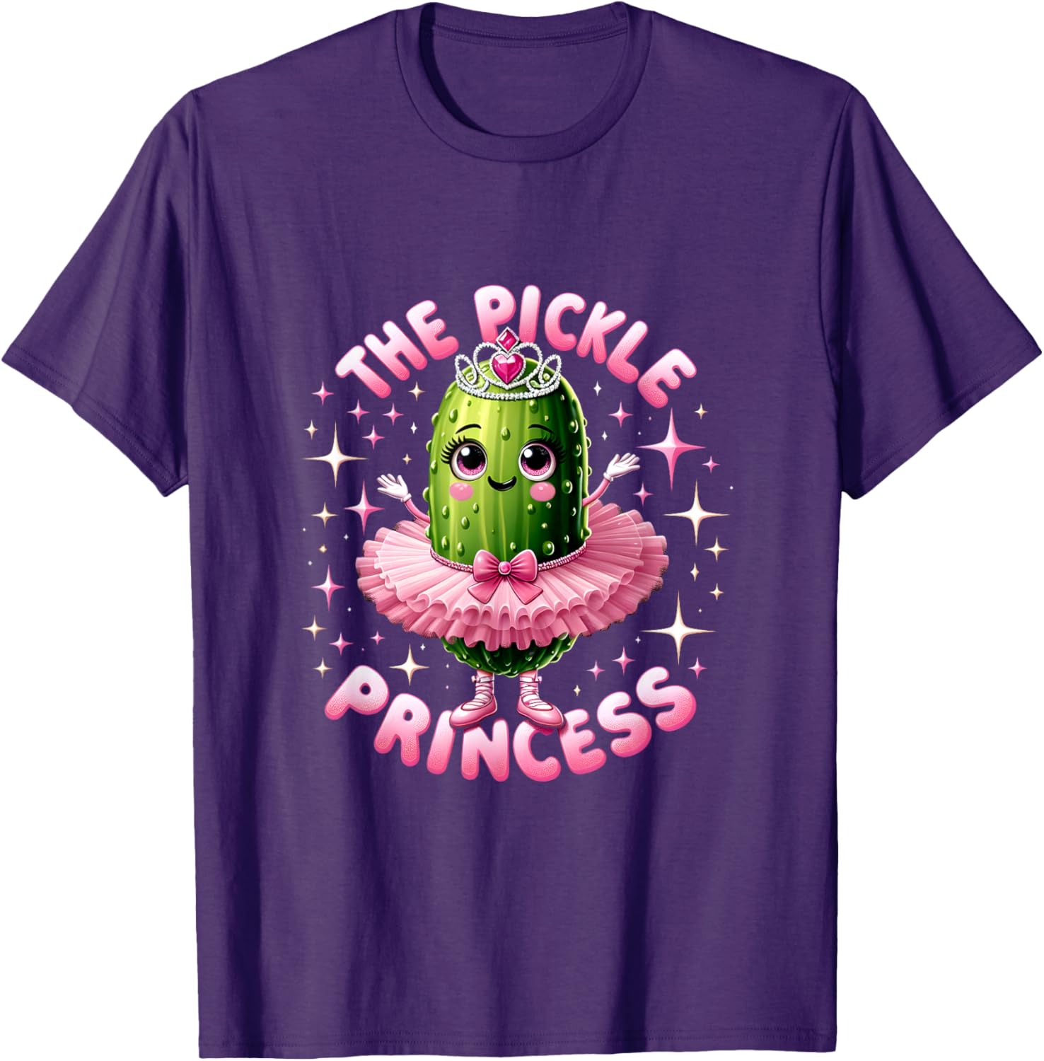 Cute Pickle Princess Ballet T-Shirt for Pickle Lovers and Dancers - 9