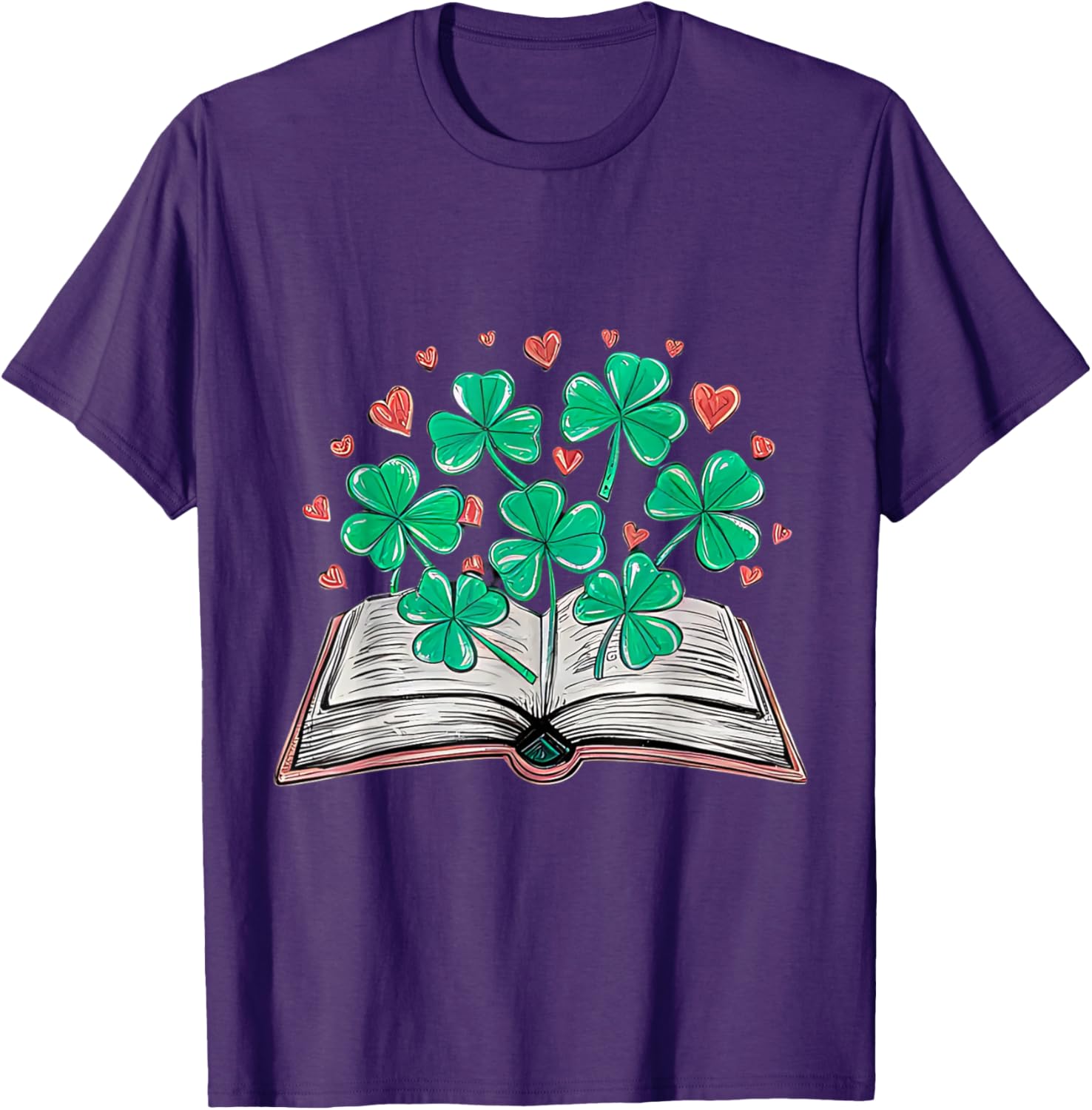 St Patricks Day Shamrock T-Shirt for Book Loving Librarians - 14