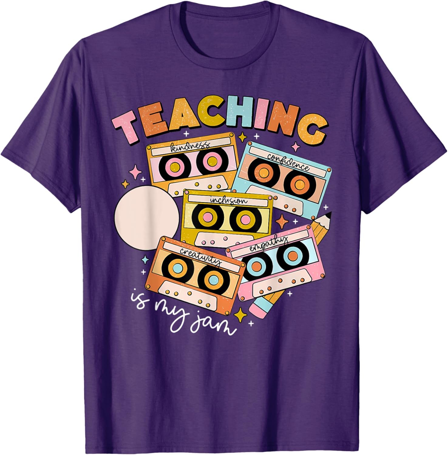 Vintage 90s Cassette Tape Music Teacher T-Shirt - Teaching Is My Jam - 4
