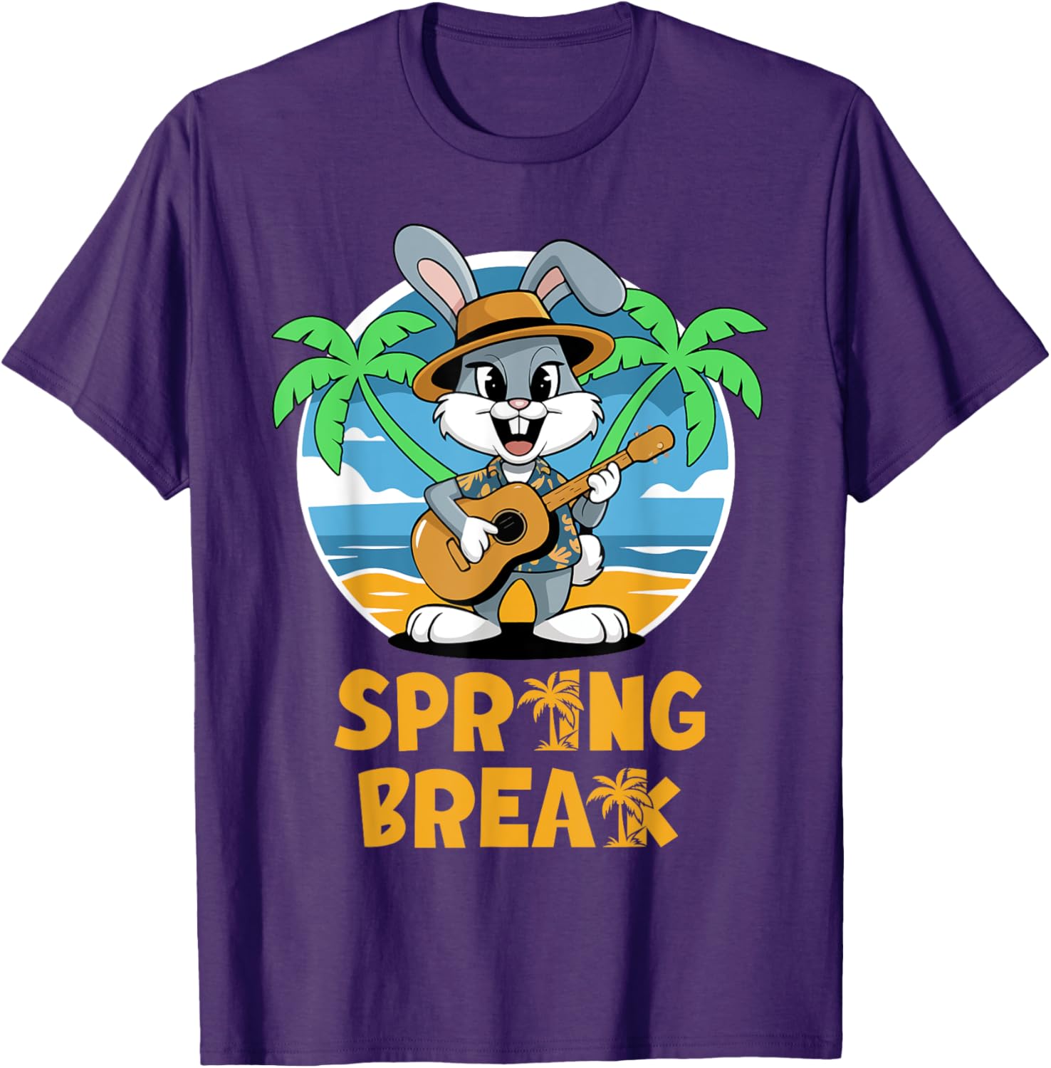 2025 Spring Break Graphic T-Shirt for Kids - Colorful Beach Wear Fun - 4