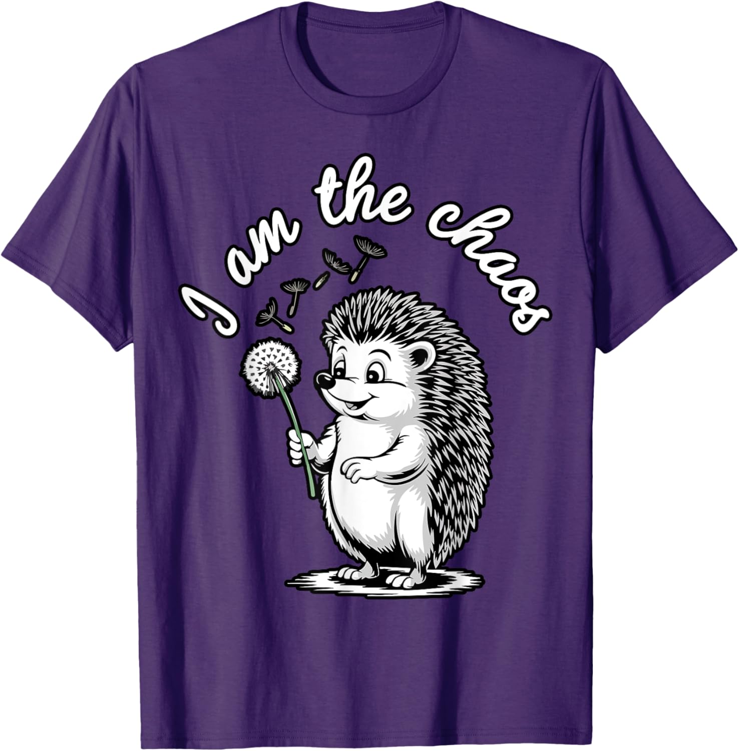 Funny Hedgehog Dandelion T-Shirt for Sarcastic Animal Lovers - 21