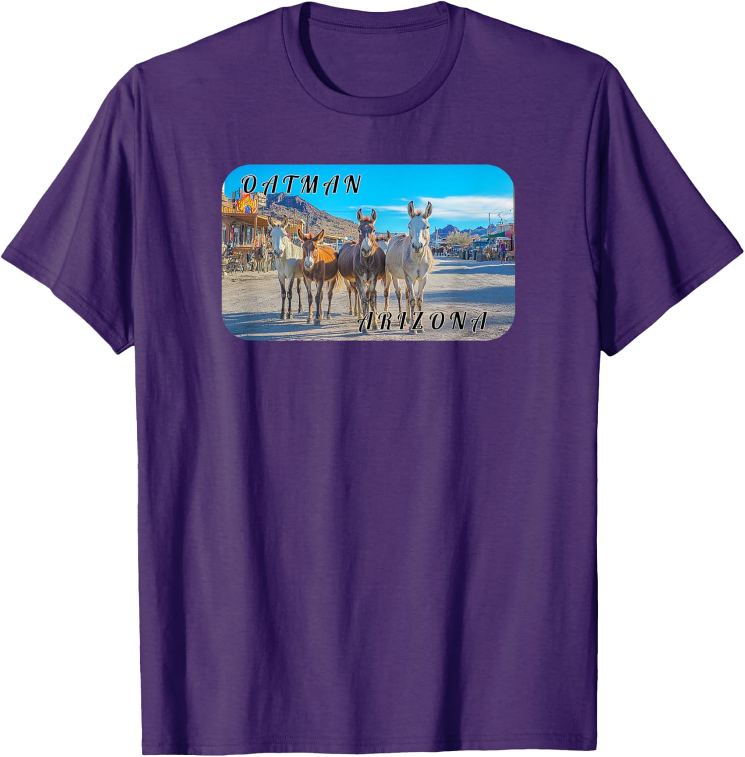 Oatman Arizona Burros T-Shirt for Animal Lovers and Adventure Seekers - 13