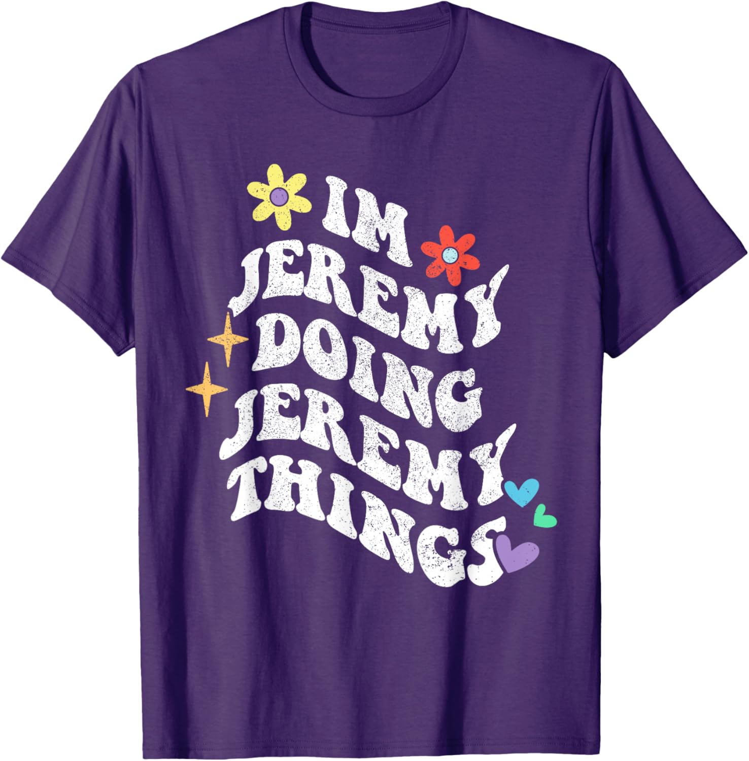 Funny Retro Groovy Jeremy Doing Things T-Shirt for Moms and Gifts - 13