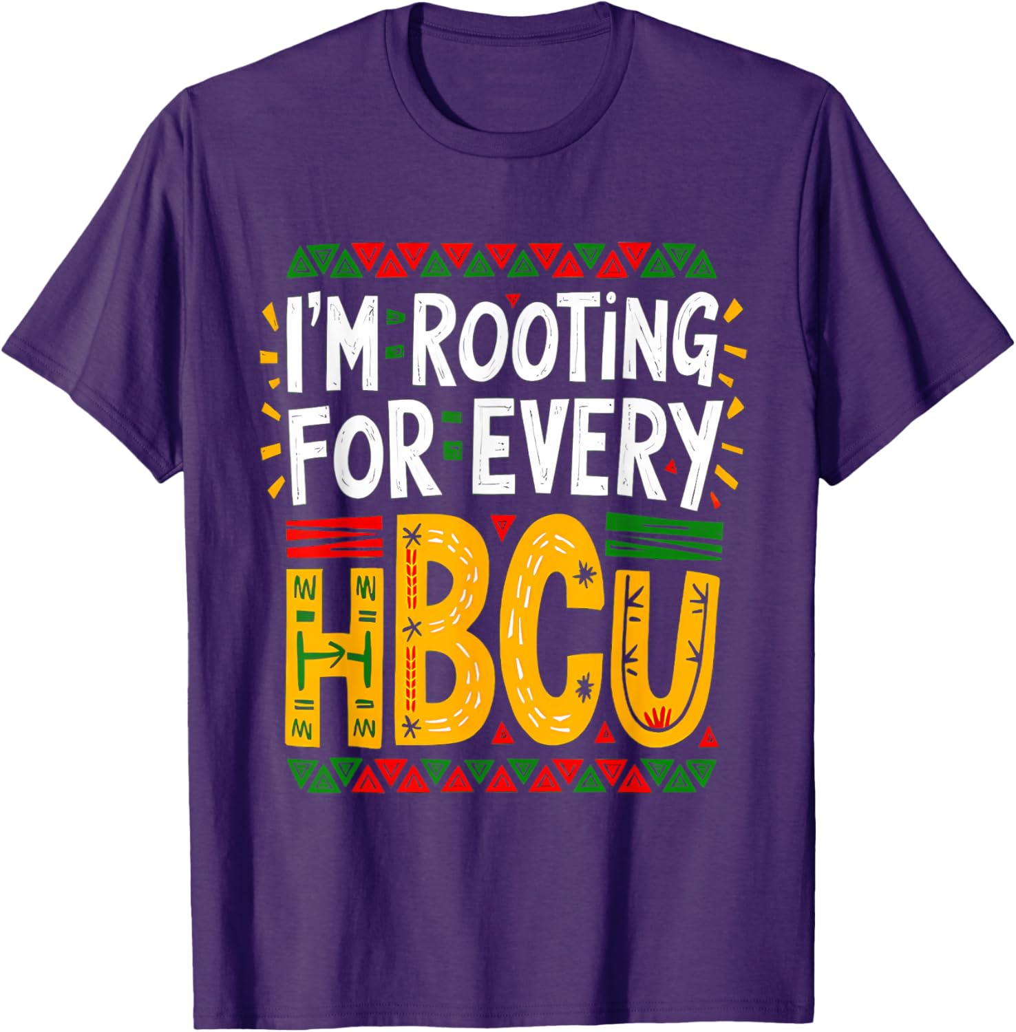 HBCU Black History Month I'm Rooting For Every HBCU Women T-Shirt - 16