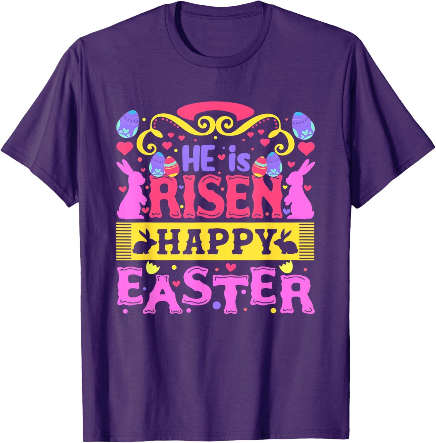 He Is Risen Happy Easter Women's T-Shirt for Joyful Celebrations - 4