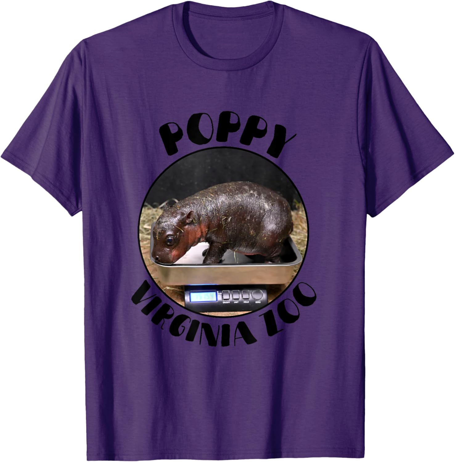 Poppy Virginia Zoo Pygmy Hippo T-Shirt Adorable Baby Hippo Shirt - 17