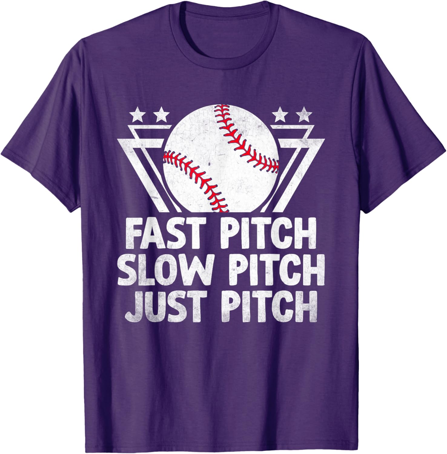 Fast Pitch Slow Pitch Just Pitch Softball T-Shirt for Players and Fans - 14