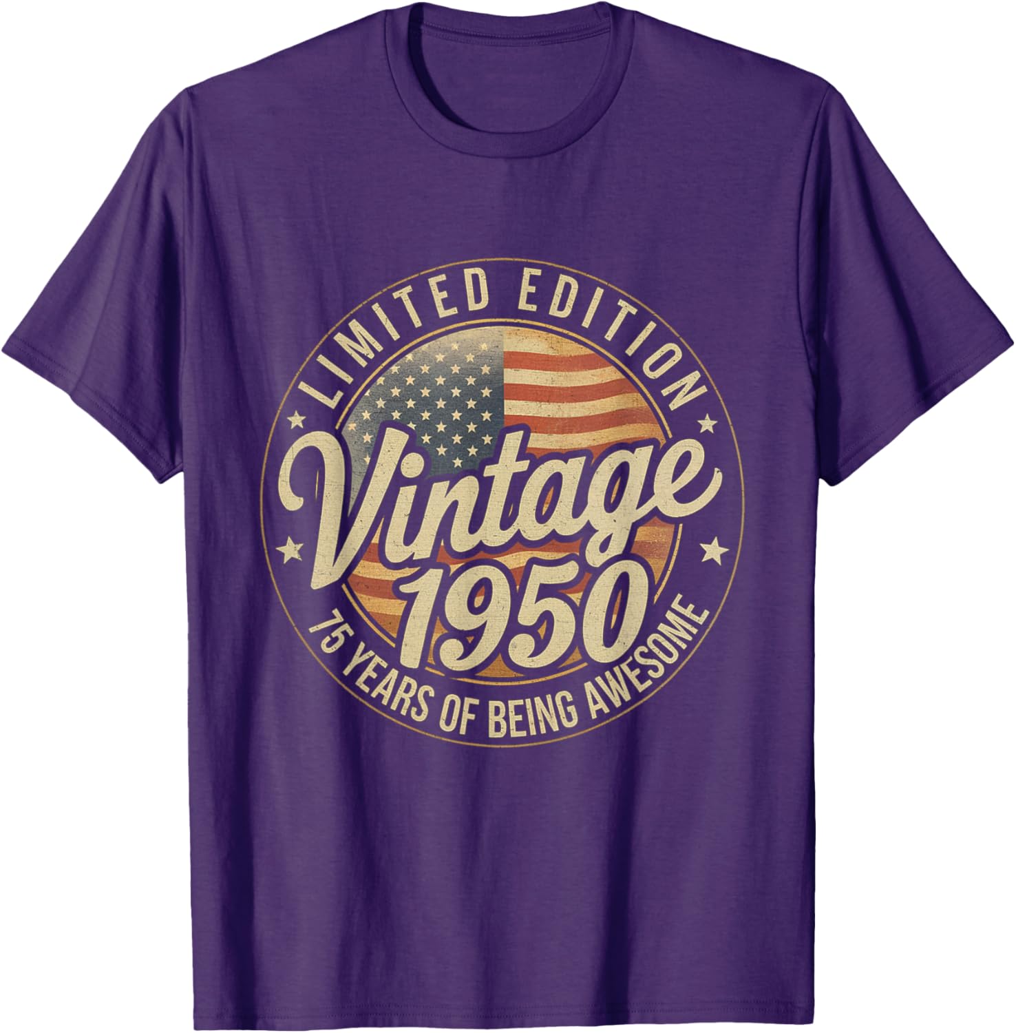 Vintage 1950 75th Birthday T-Shirt for Men and Women Stylish Gift - 1