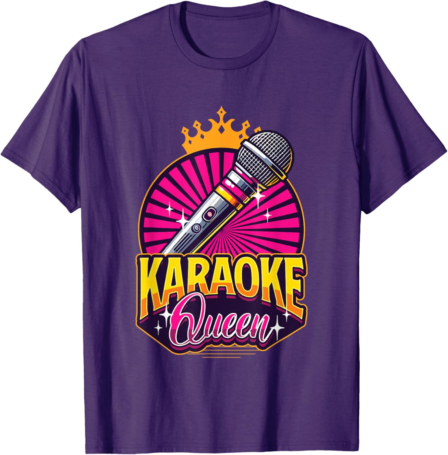 Karaoke Queen Microphone T-Shirt for Music Lovers and Singers - 2