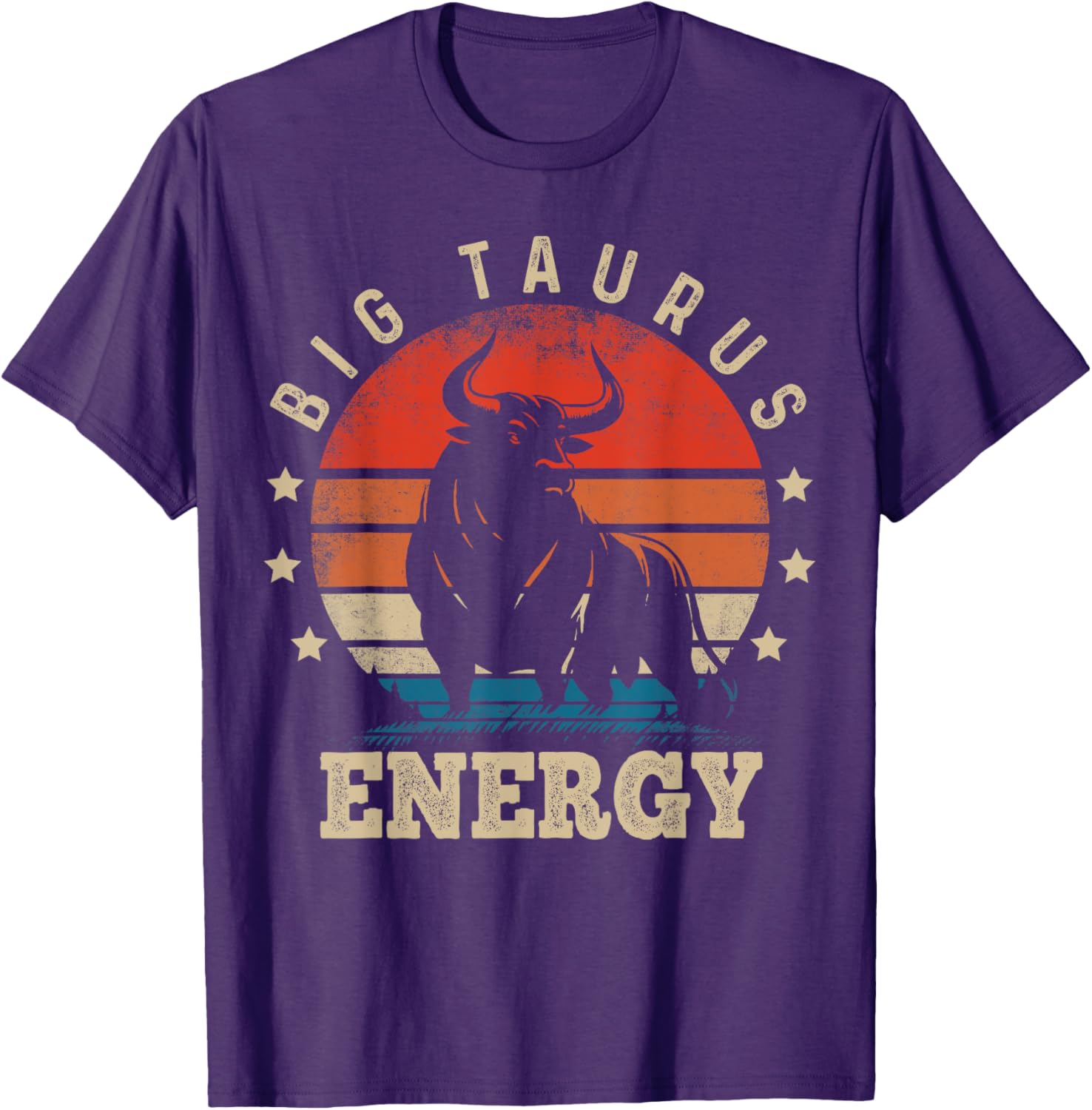 Big Taurus Energy Zodiac T-Shirt for April May Birthdays - 15