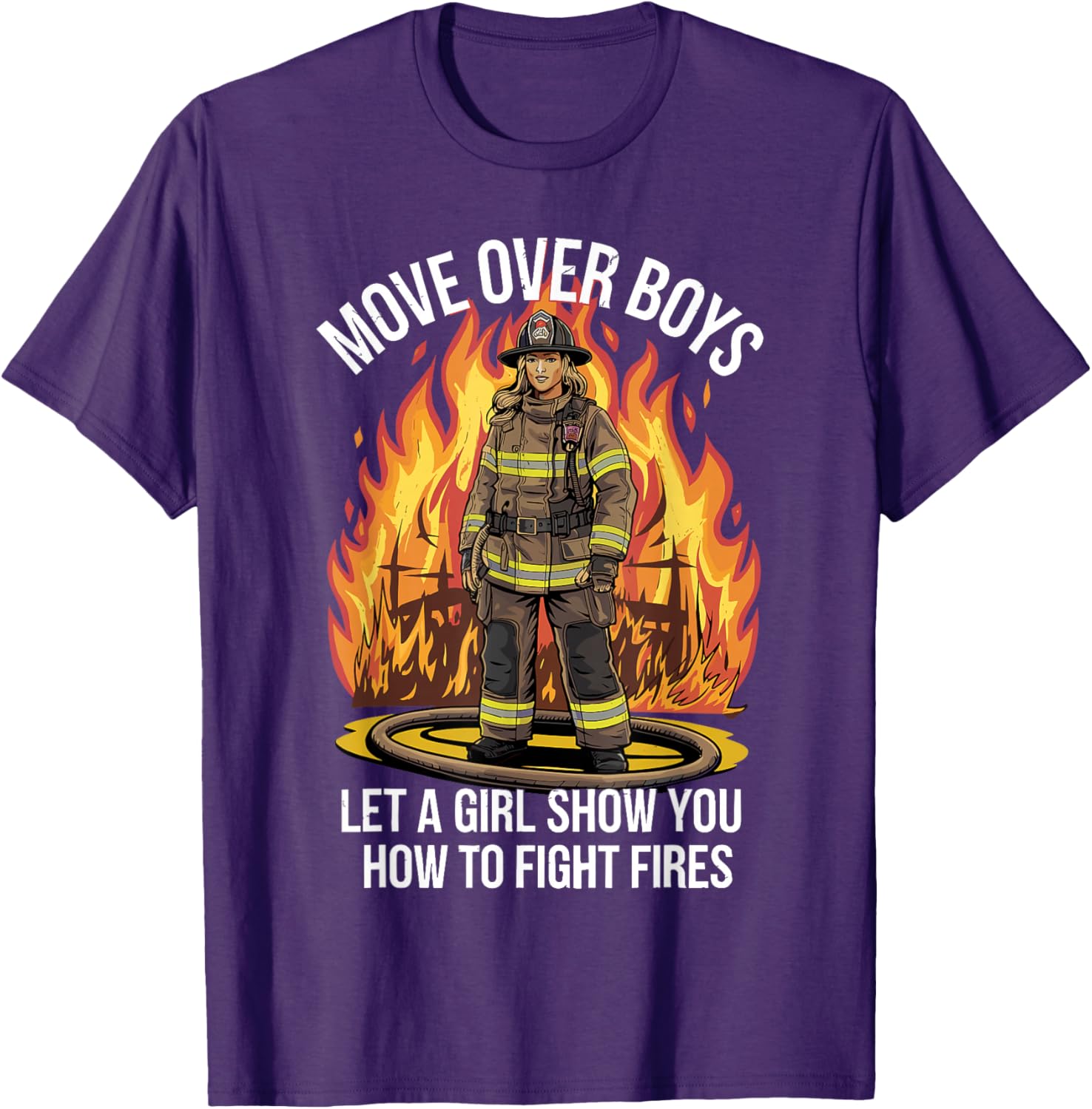 Stylish Firefighter T-Shirt for Women and Girls - Perfect Gift Idea - 5
