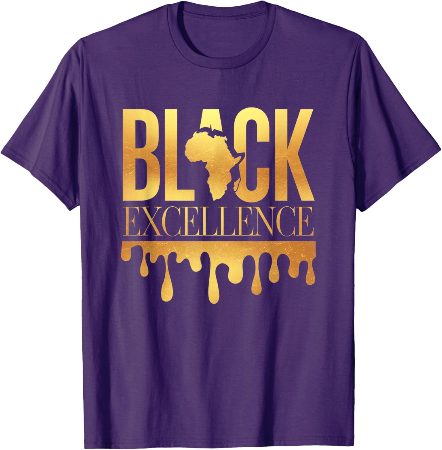 Black Excellence Afro Motivation T-Shirt for Black History Month Celebration - 13