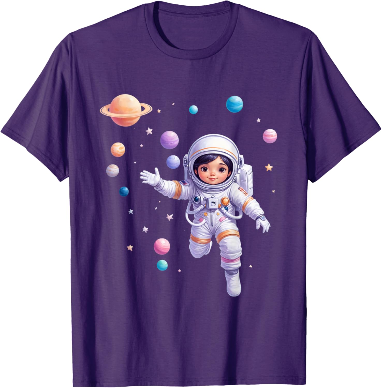 Cute Space Explorer T-Shirt for Future Astronaut Girls - Adorable Design - 21
