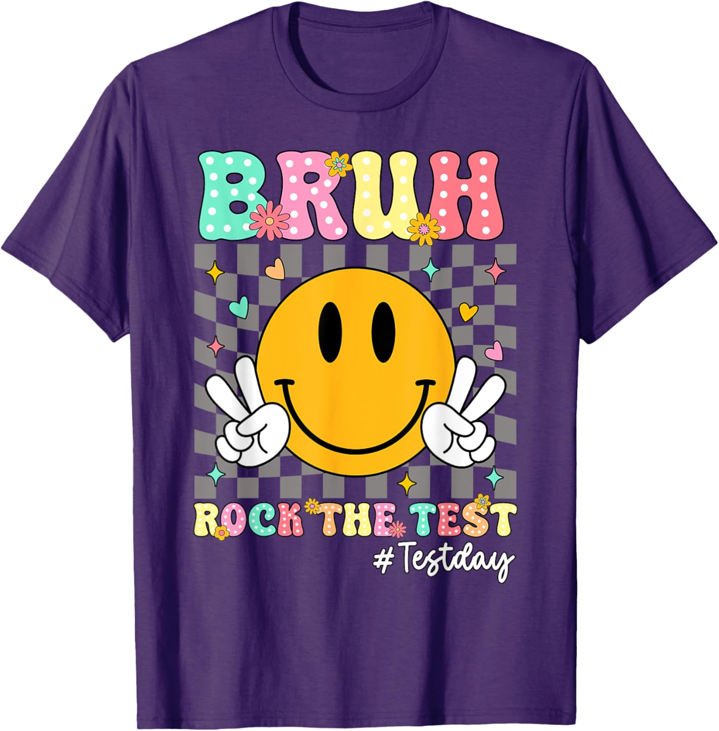 You Got This Test Day Smile Rock the Test Kids T-Shirt for Boys and Girls - 8
