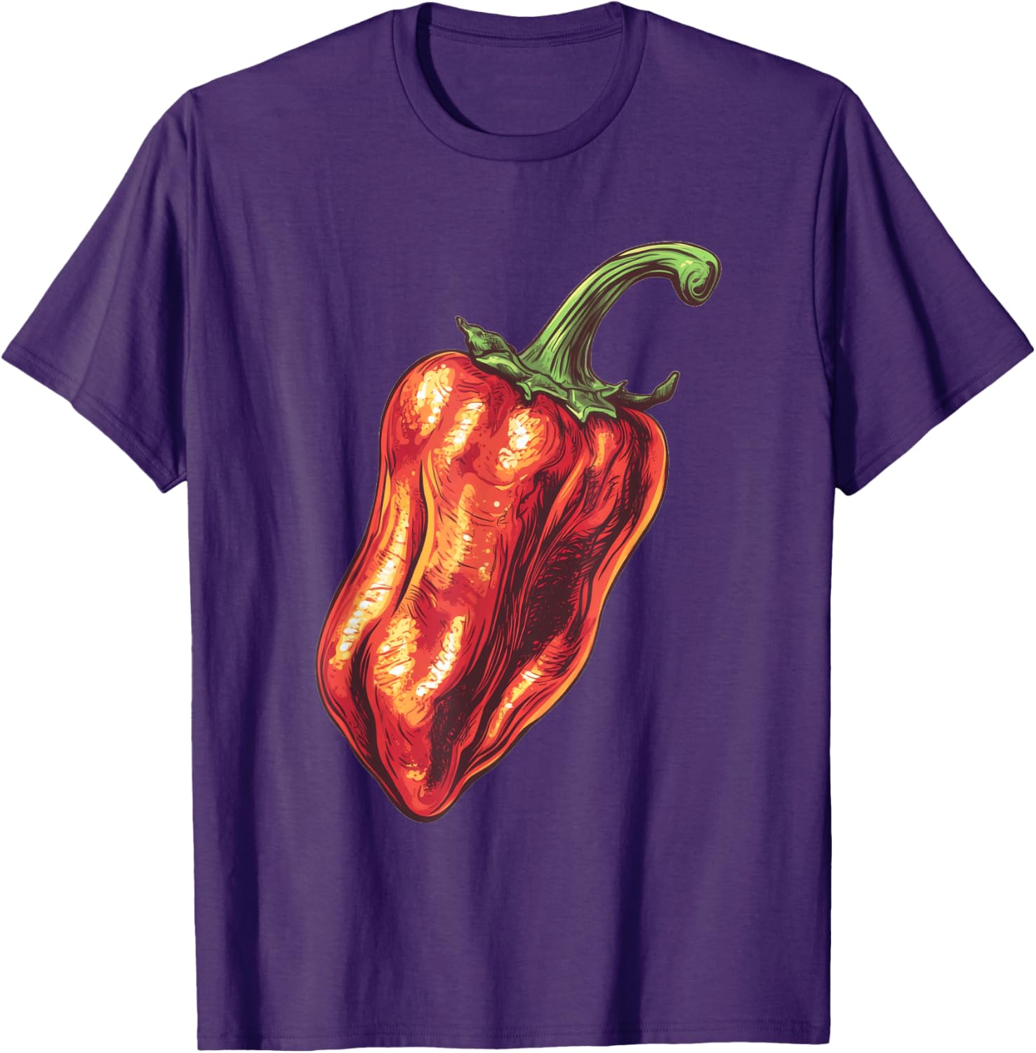 Ghost Pepper Retro T-Shirt for Spicy Food Lovers and Trendsetters - 7