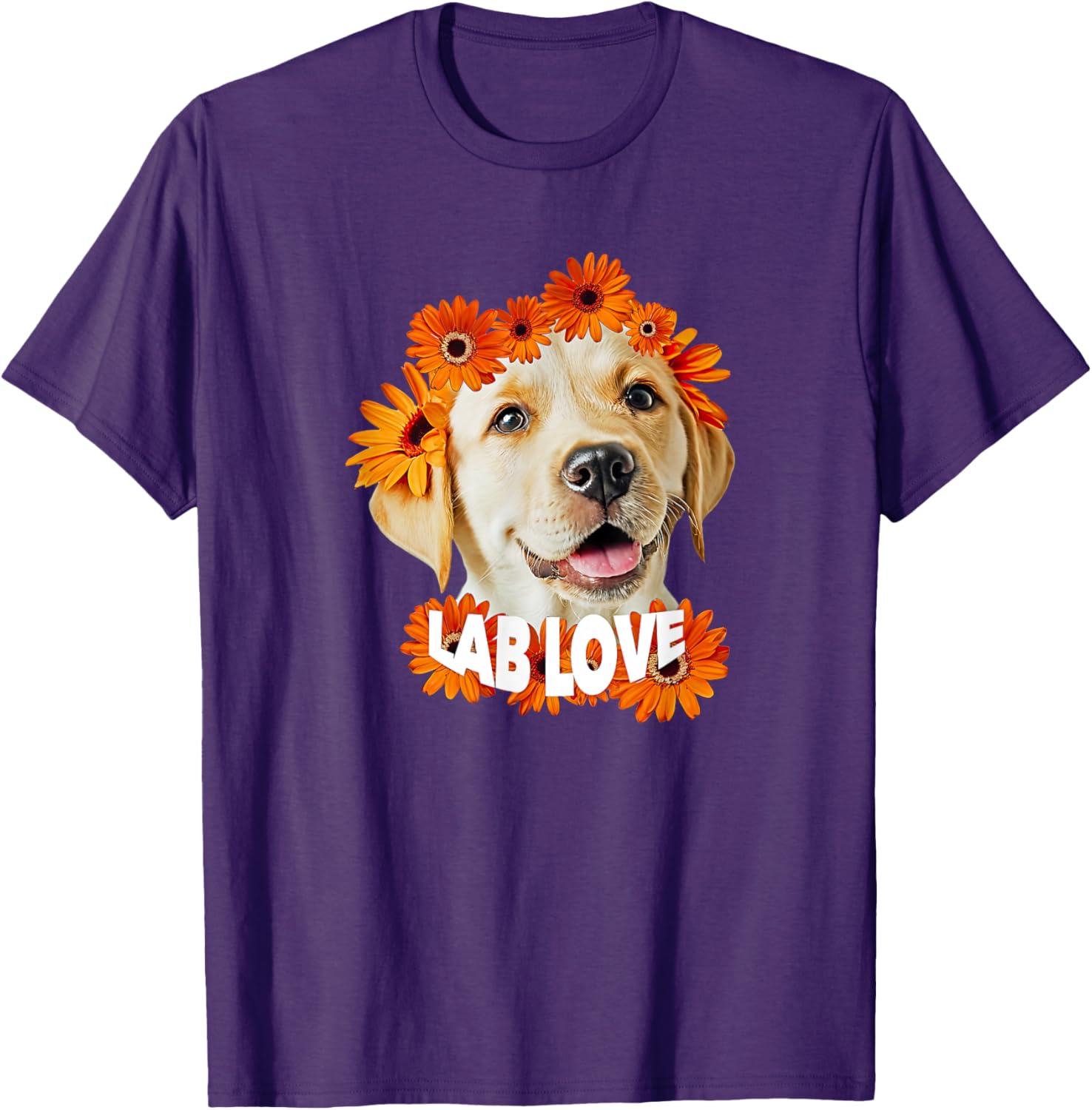 Yellow Labrador Love T-Shirt for Dog Moms and Dads - Daisy Puppy Design - 27
