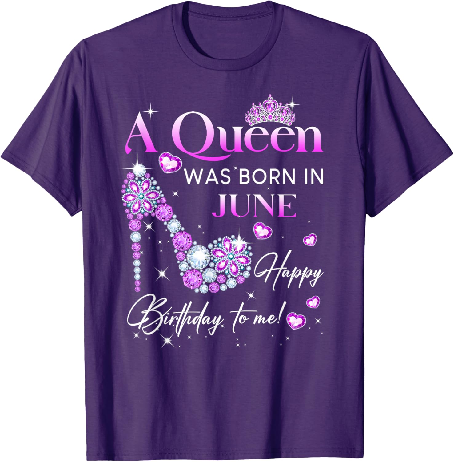 Queen Was Born In June T-Shirt for Women - Perfect Birthday Gift - 19