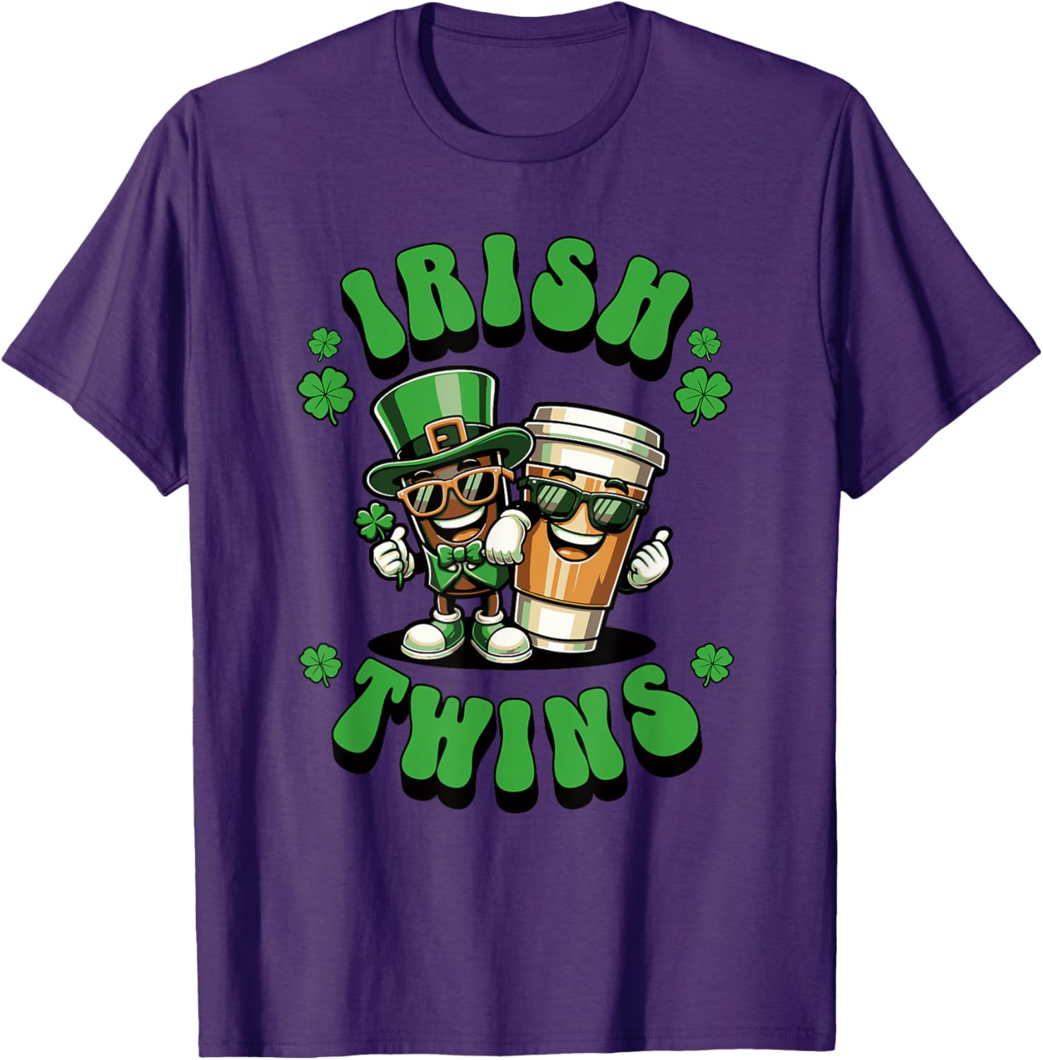 Funny Irish Twins Matching St. Patrick's Day T-Shirt for Kids - 6