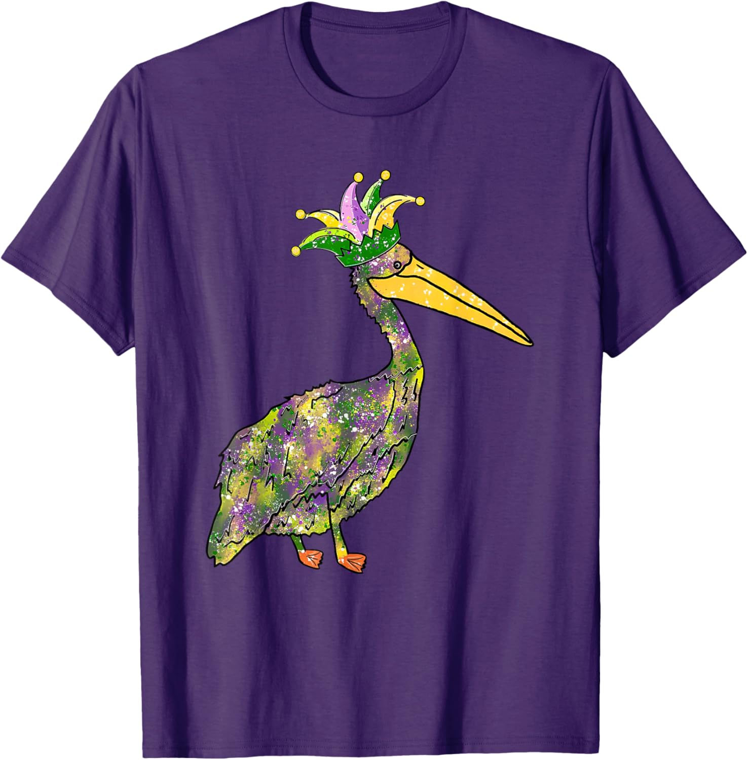Pelican Mardi Gras Women's Carnival Lover T-Shirt Fun Festive Style - 22
